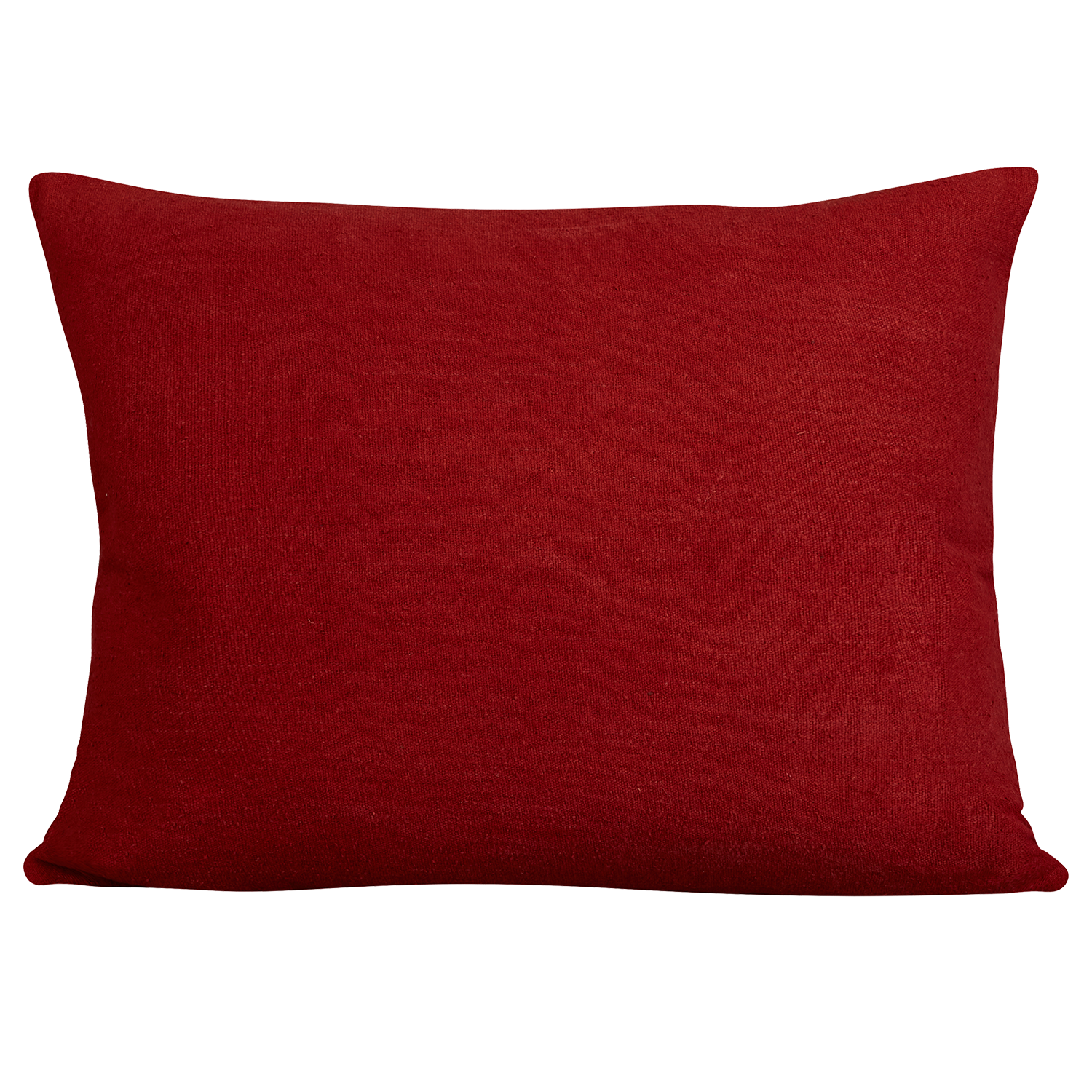 Silk Jajim Cushion/ pillow - Red and chocolate brown and yellow stripe