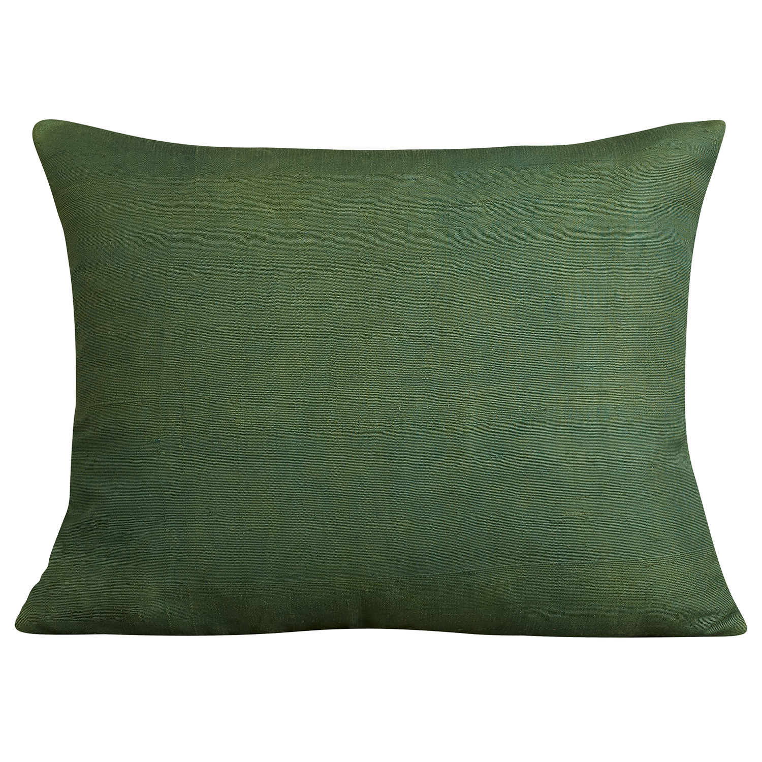 Silk Jajim Cushion/ pillow - Green with multicolour and terracotta stripe