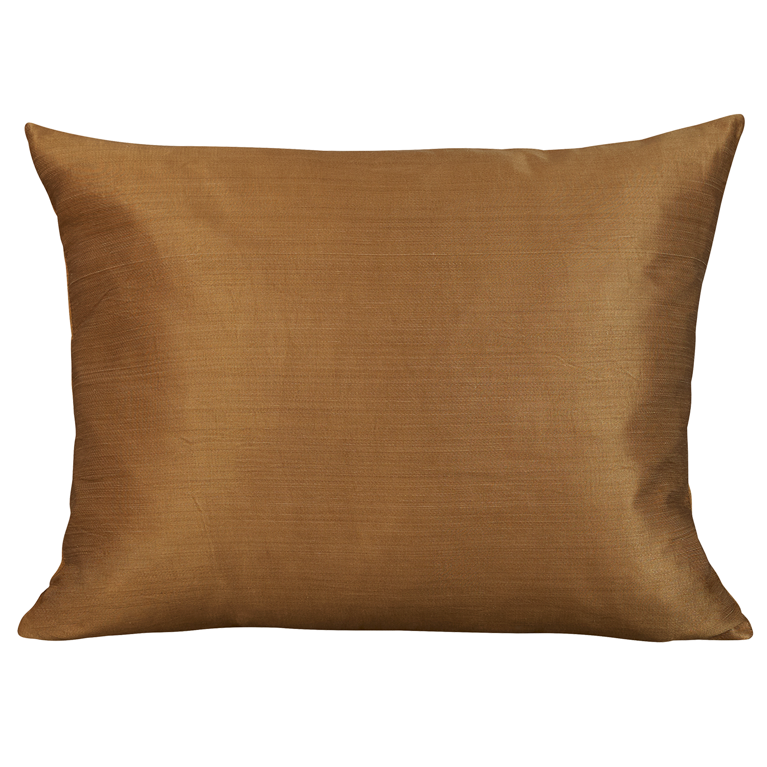 Silk Jajim Cushion/ pillow - Gold with bold magenta terracotta stripe