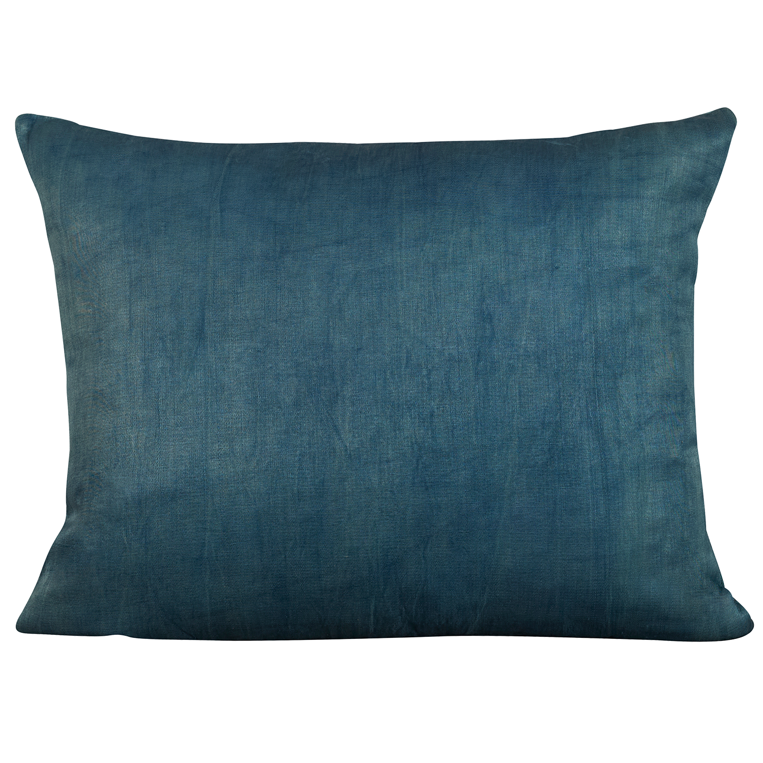 Silk Jajim Cushion/ pillow - Azure blue with lavender and magenta stripe