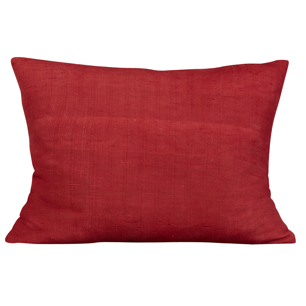 Silk Jajim cushion - Fuchsia multicoloured stripe on raw plain silk