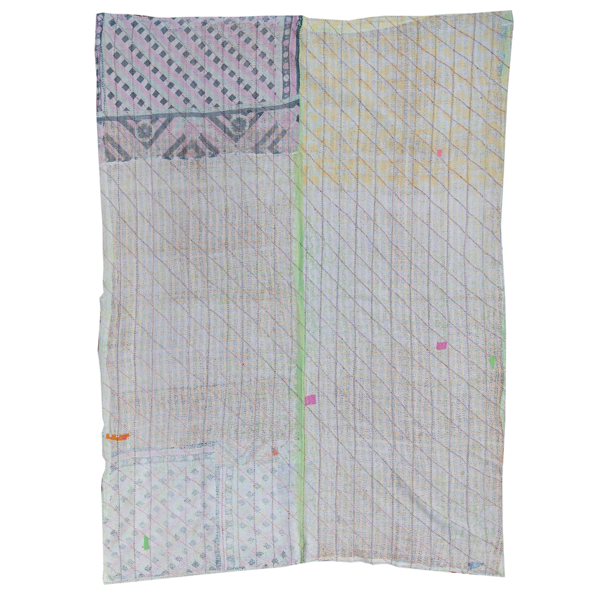 Hand-Stitched Kantha Throw