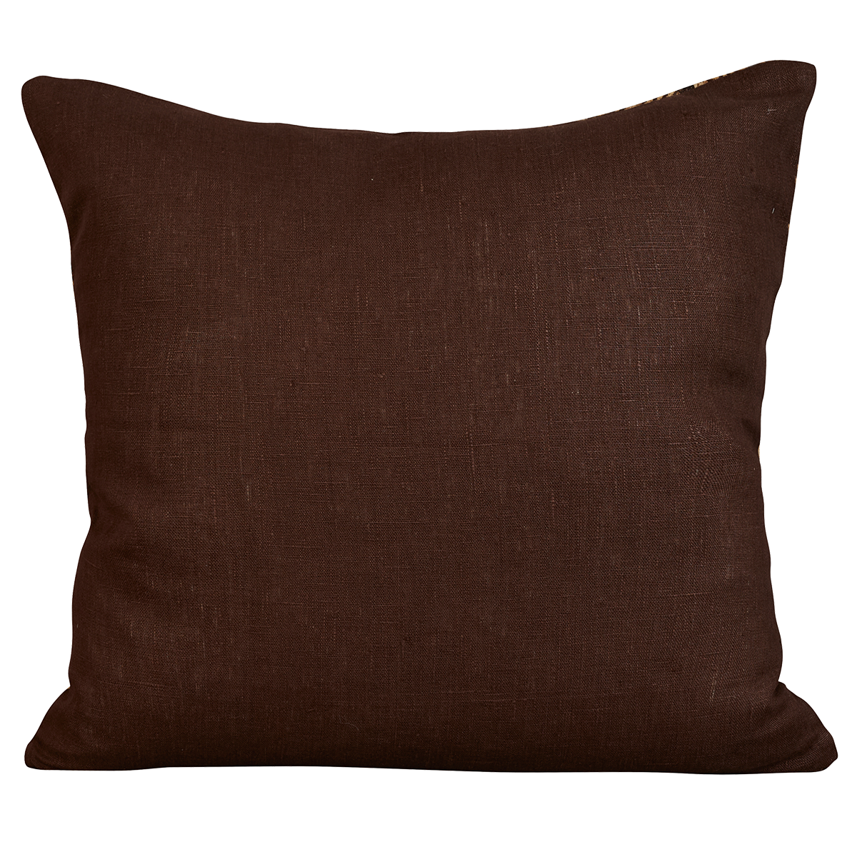 Rectangular African geometric Kuba cloth cushion