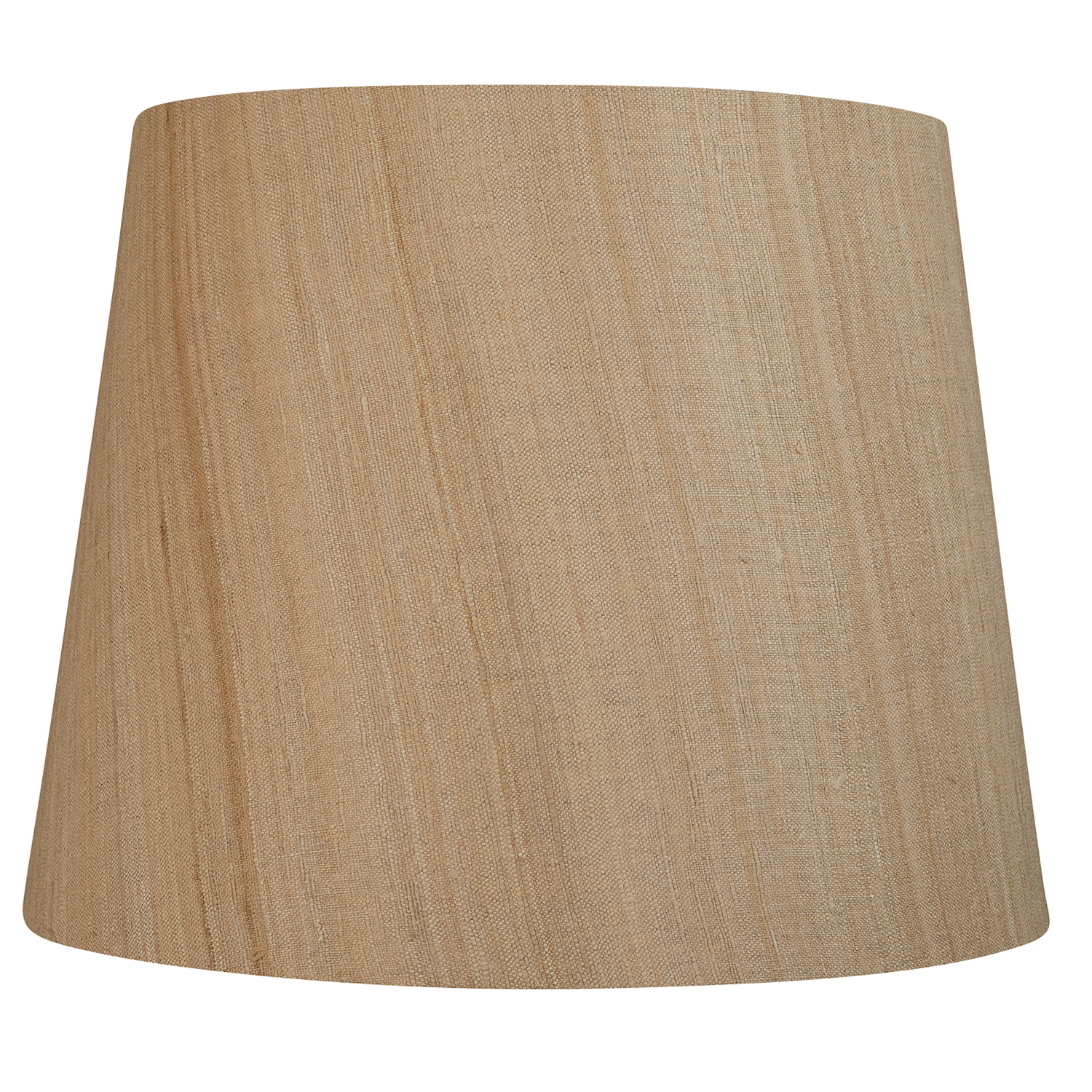 14 inch (36 cm) Raw umber Mulberry silk plain lampshade