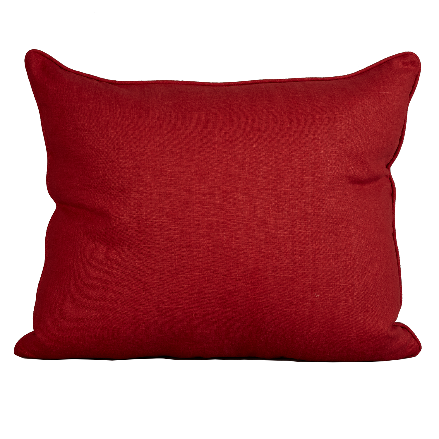 Large Campari rectangular fez weave cushion - throw pillow