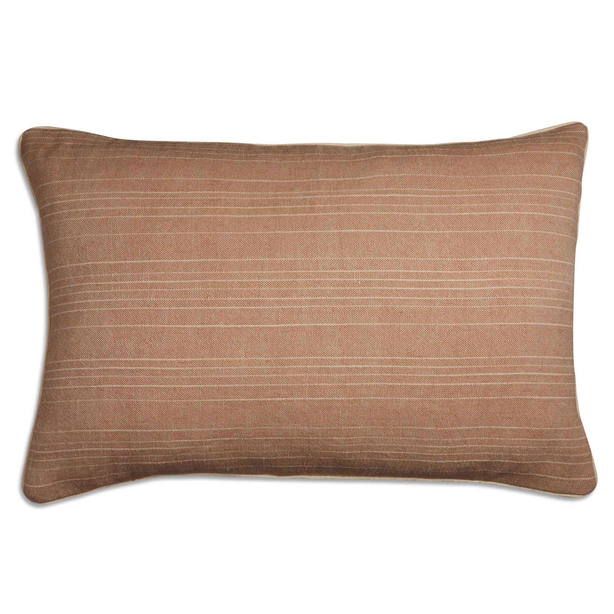 Stripe design woven Belgian linen rectangular cushion - pillow