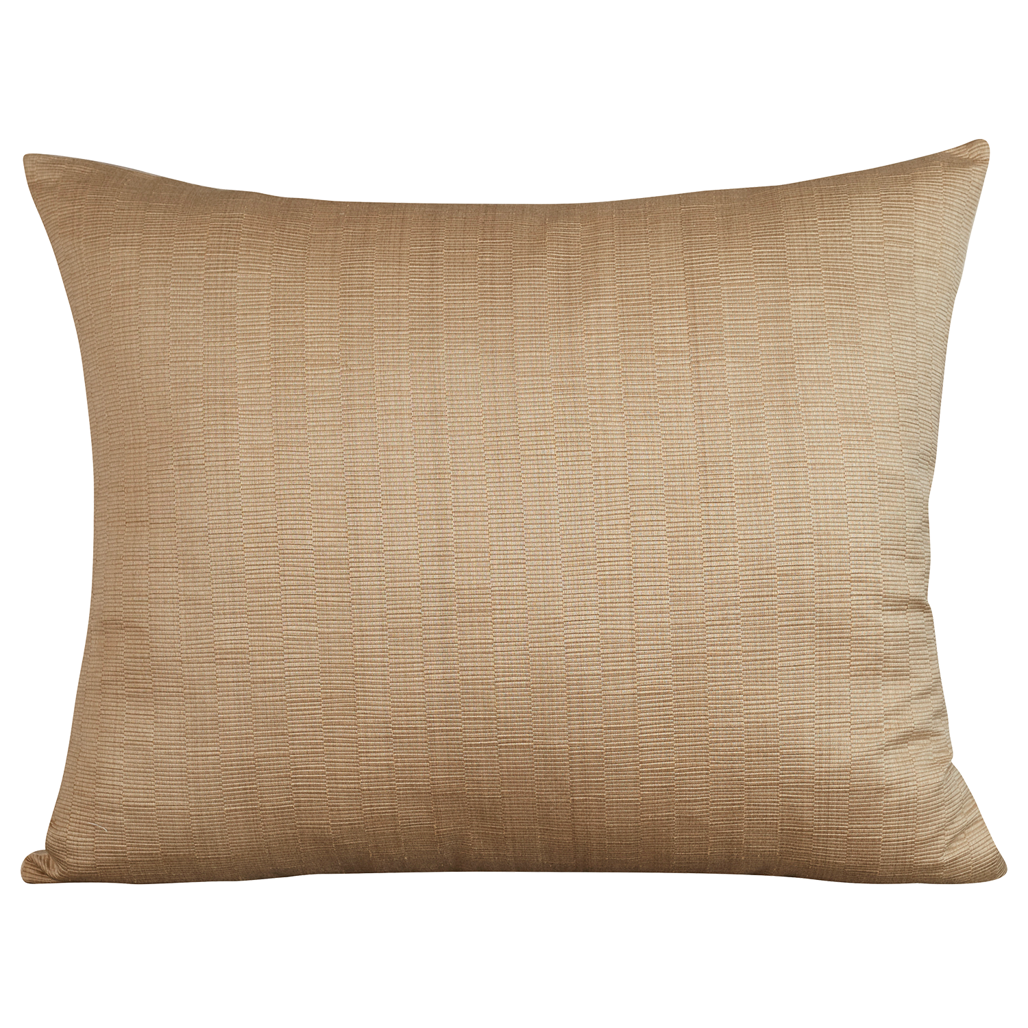 Rectangular cushion in Armure Canneli by Claremont - Limestone