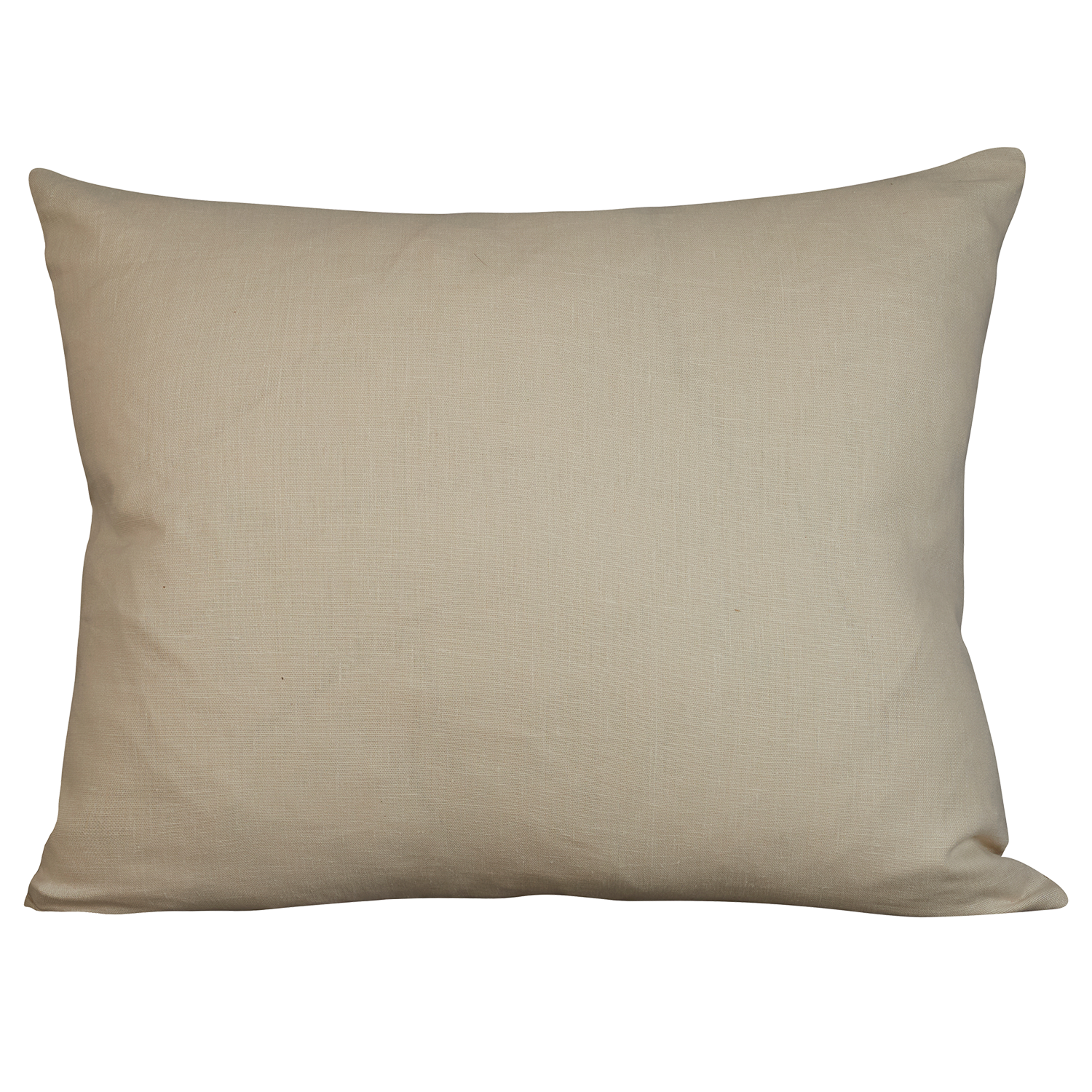 Rectangular cushion in Armure Canelli by Claremont - Limestone