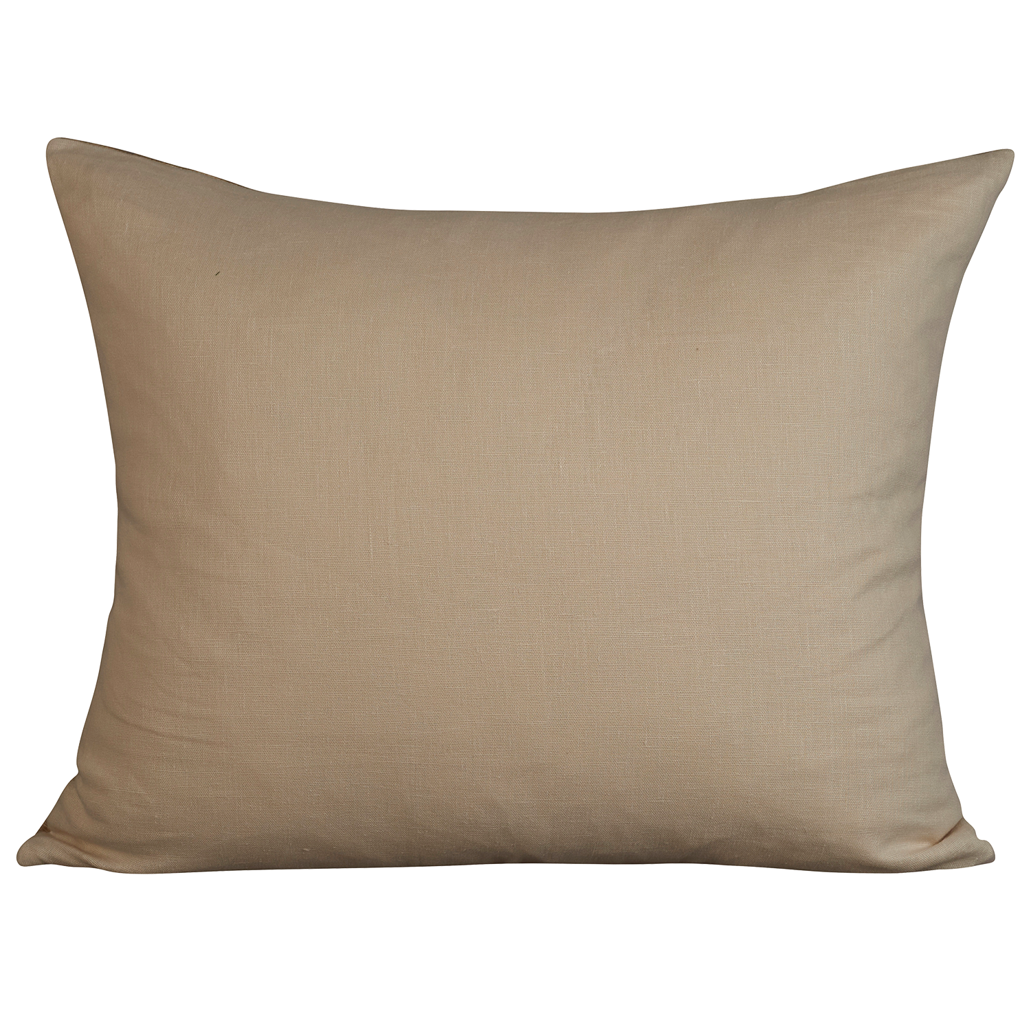 Rectangular cushion in Armure Canneli by Claremont - Limestone