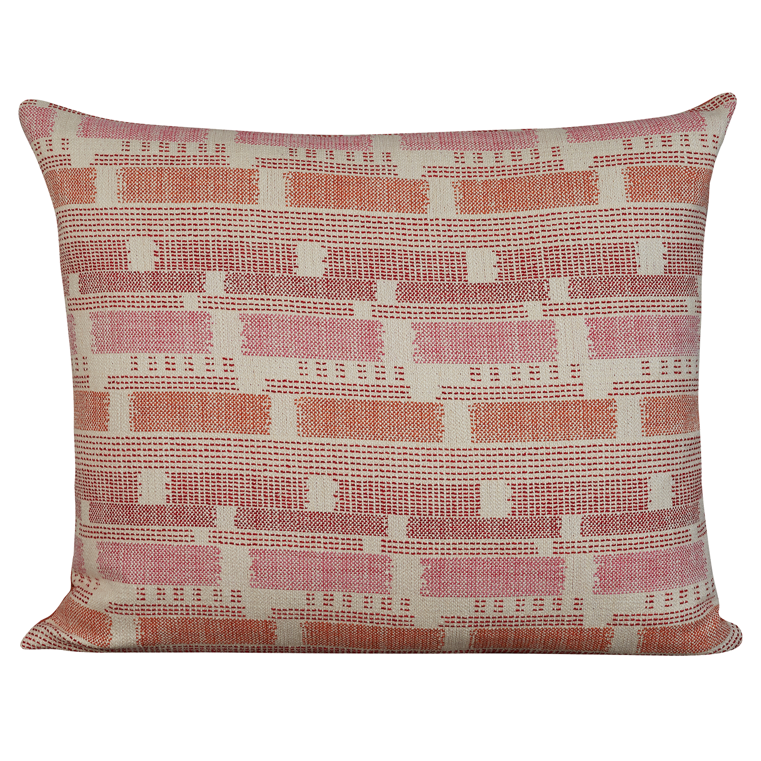 Rectangular cushion in Loom Weave by Christopher Farr - hot pink