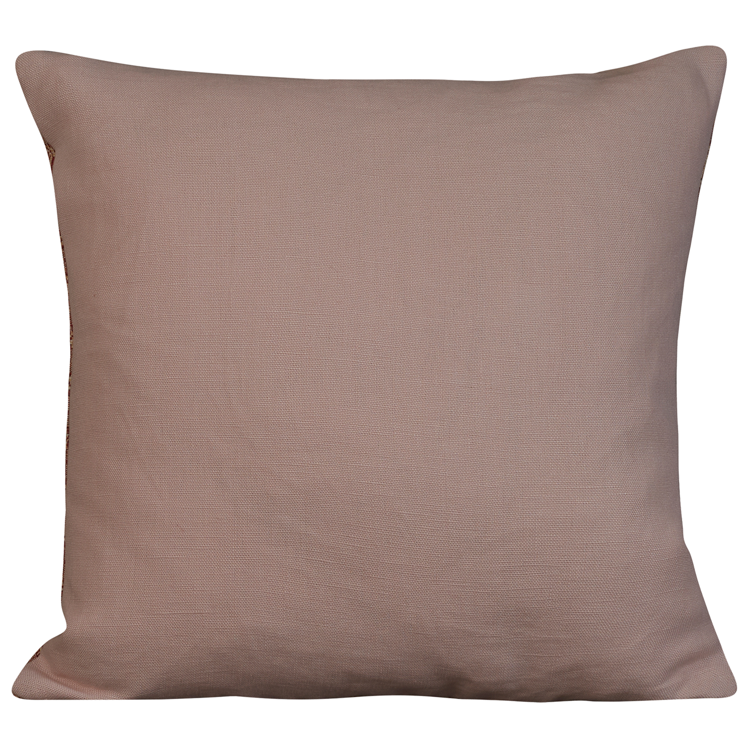 Square cushion in Hexa by Ian Sanderson - Coral