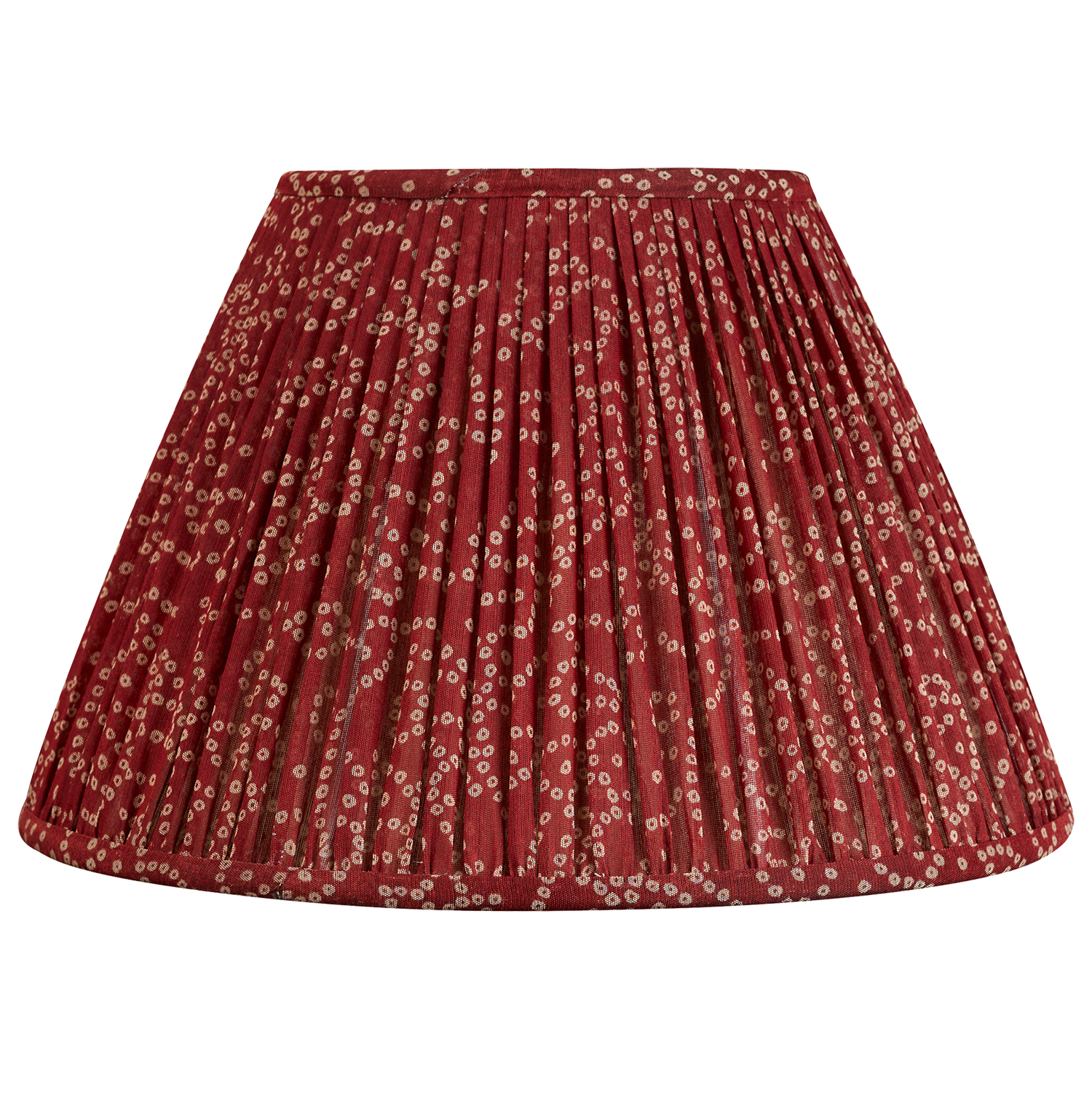 12 inch Burgundy swirling geometric design silk sari lampshade