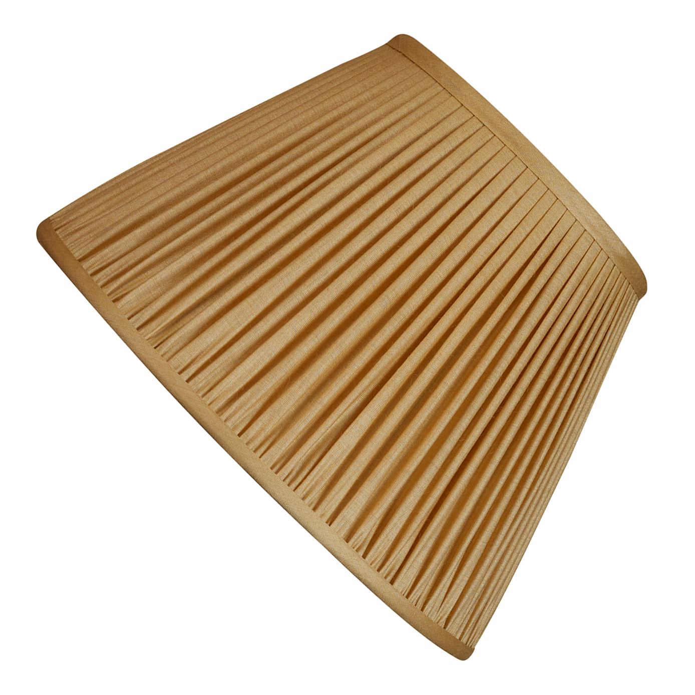 12 inch Sand yellow Tussar silk reading light shade with top fitting