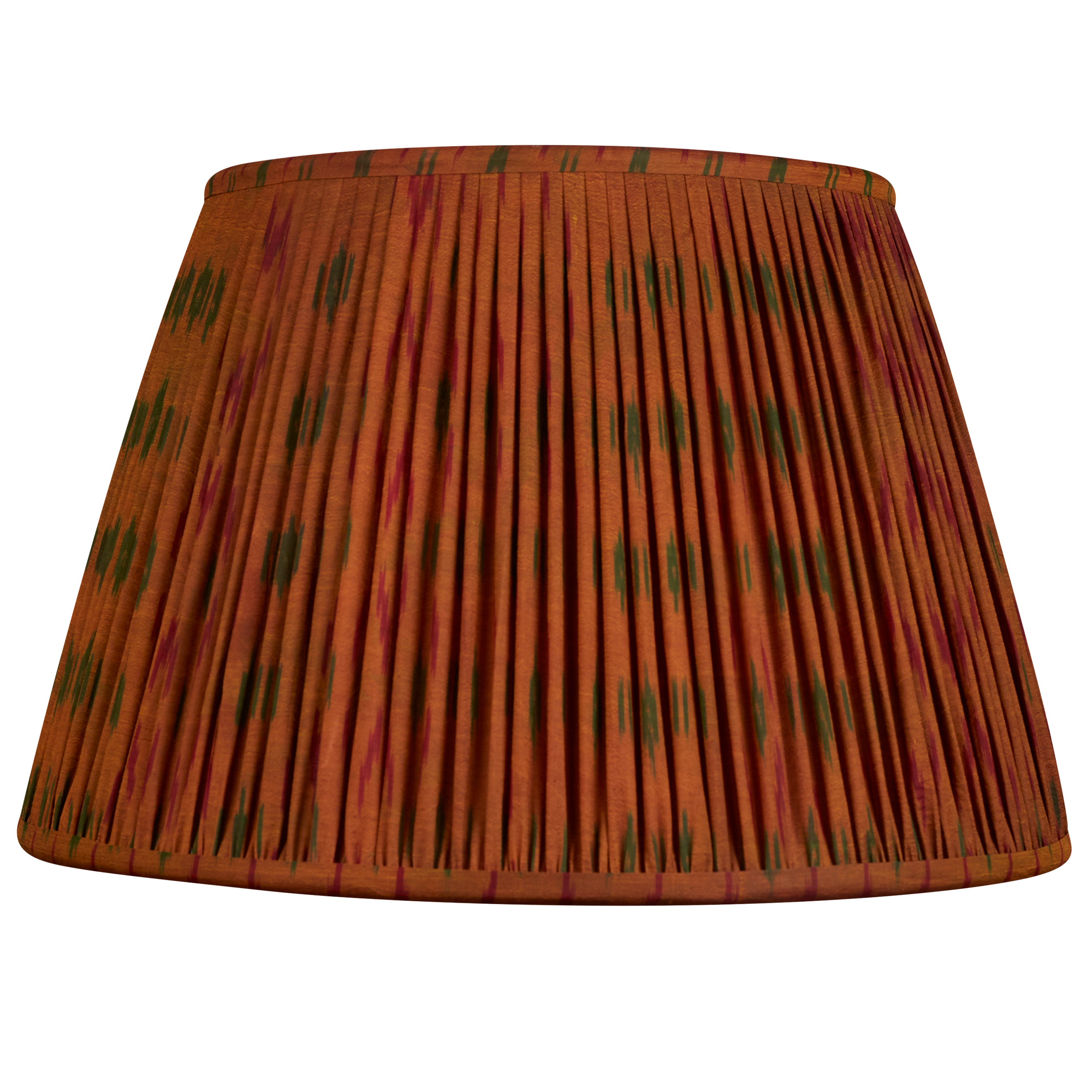 16 Inch (41cm) Chocolate Patola design silk sari lampshade