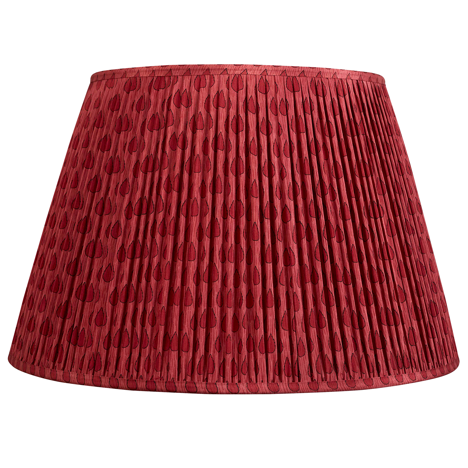 20 Inch Deep magenta two tone floral design silk sari lampshade