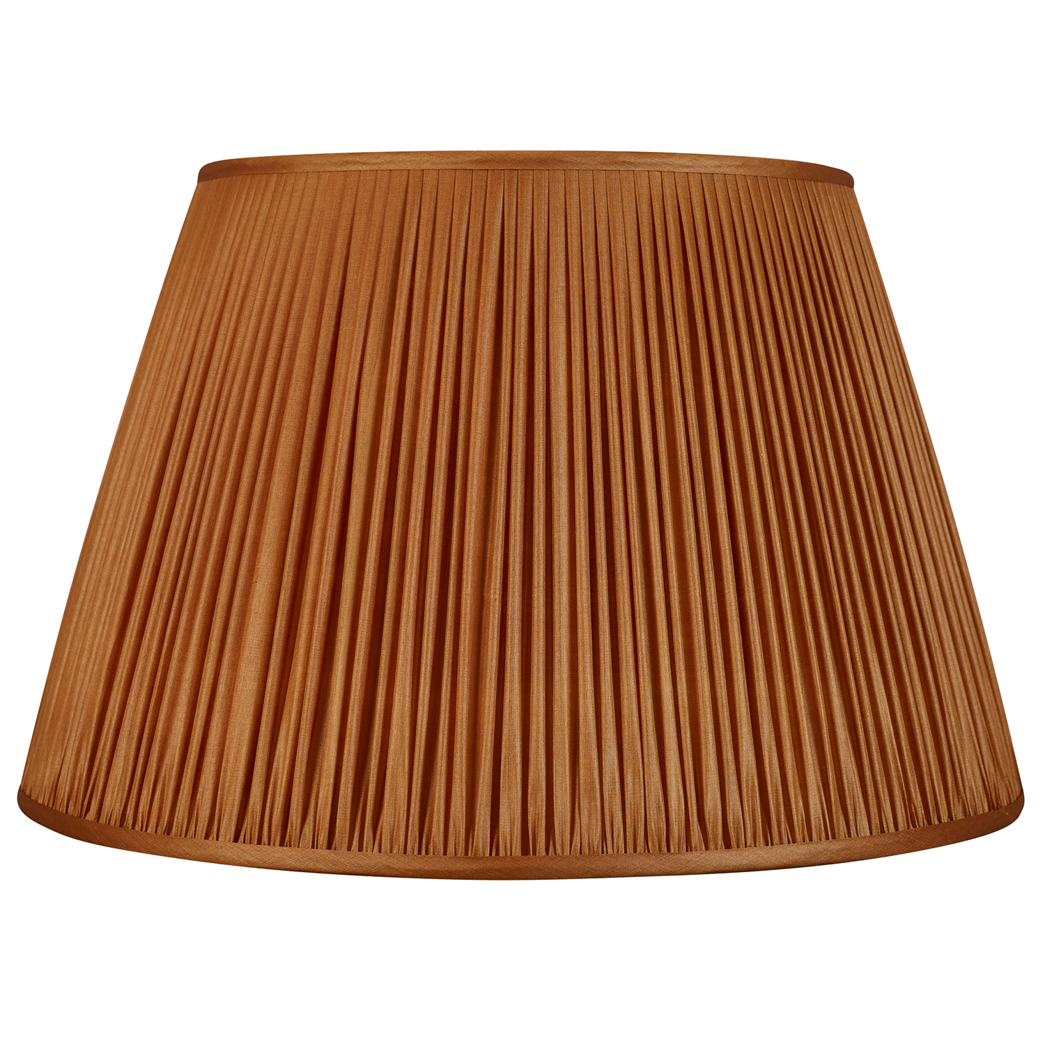 22 Inch Tobacco Tussar silk lampshade