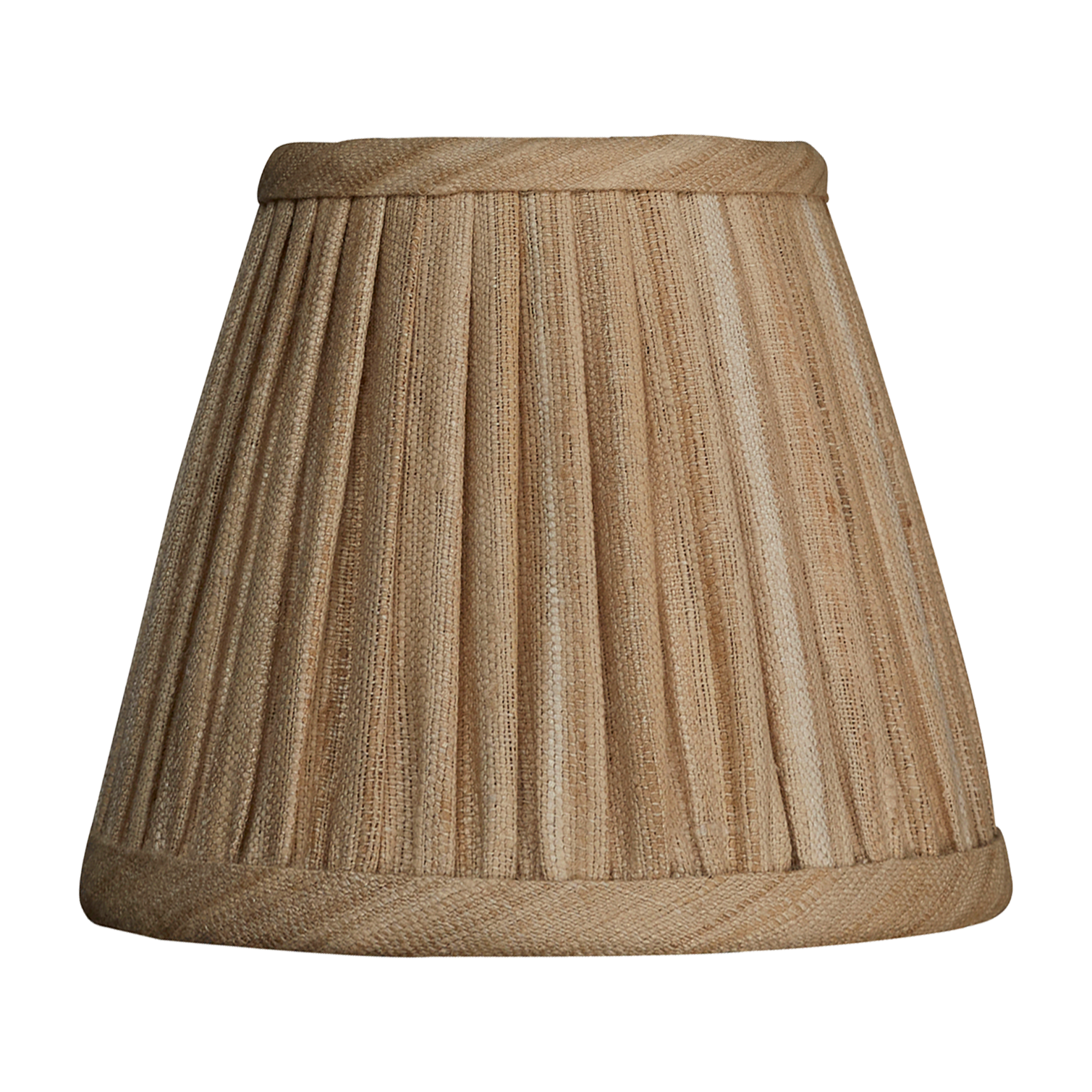 6 inch Raw umber Mulberry silk clip-on shade