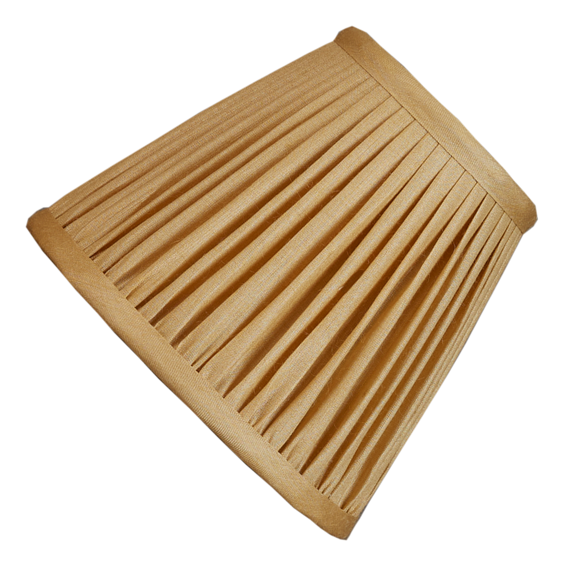 6 inch Sand yellow Tussar silk reading light shade