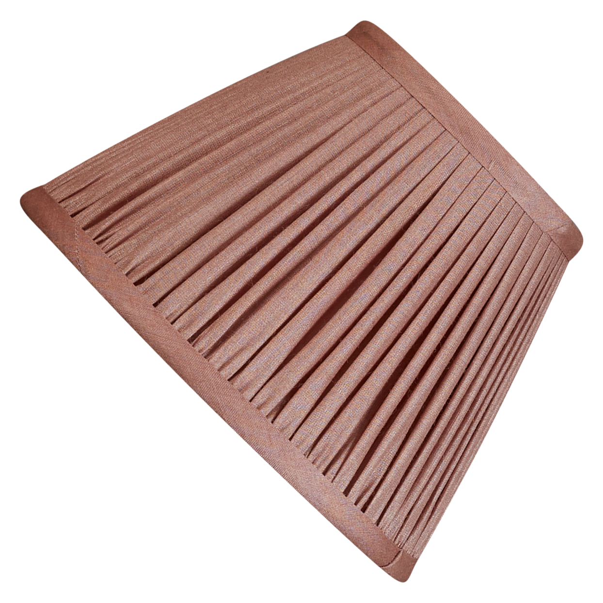 7 inch Dusky pink Tussar silk reading light shade