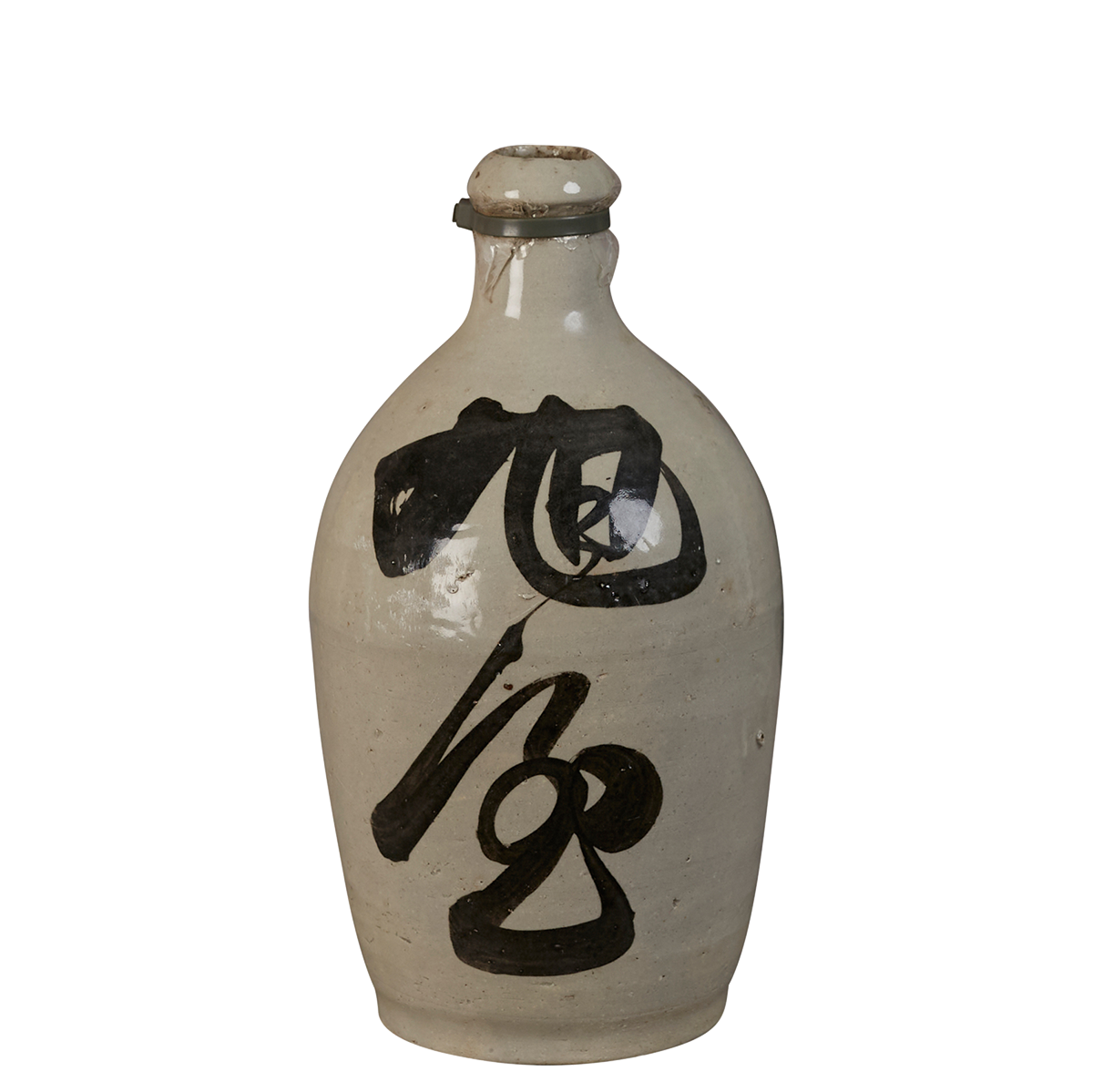 Vintage Ceramic Japanese Sake Bottle