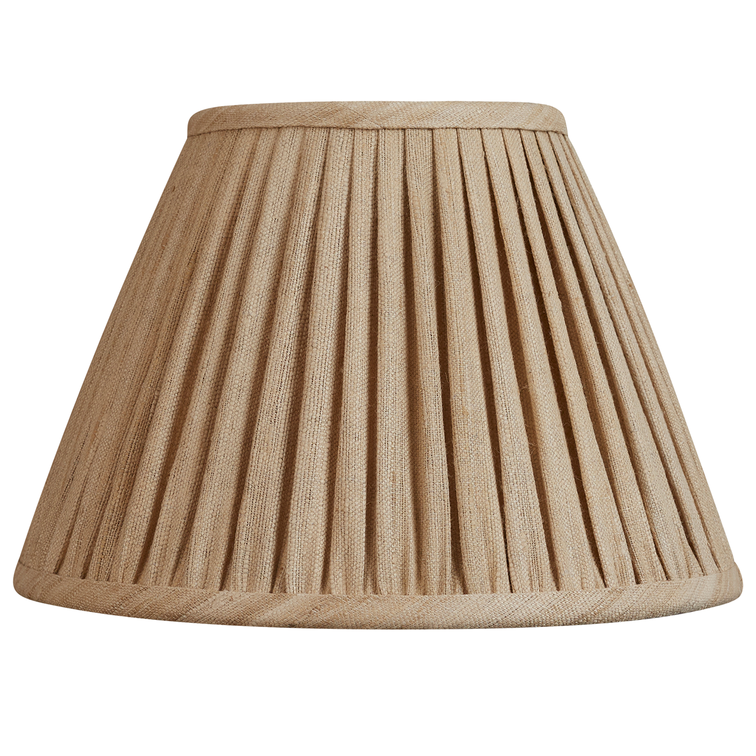 10 inch (26cms) Raw umber Mulberry silk French drum lampshade
