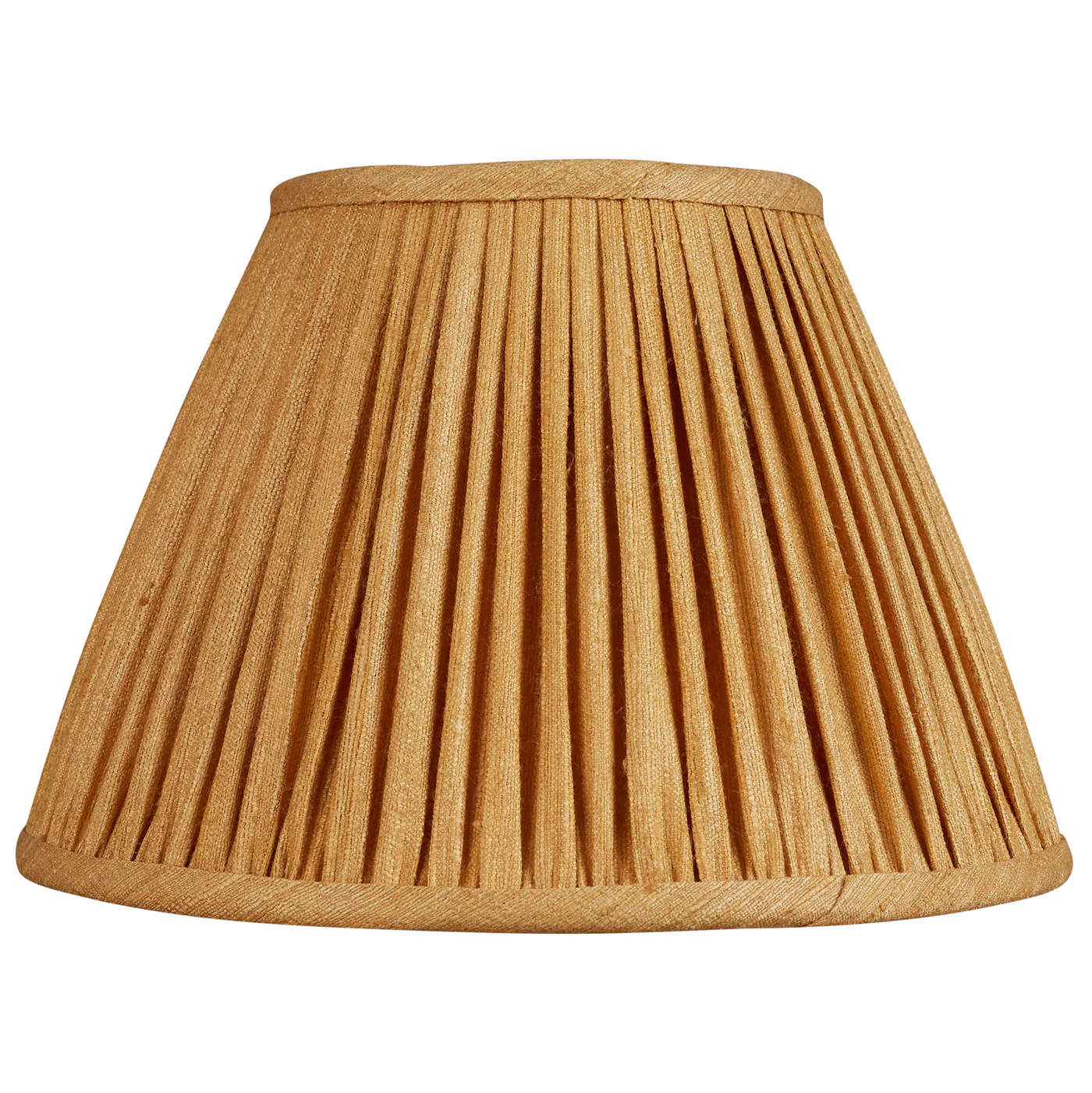 10 inch Yellow ochre French drum Mulberry lampshade with spider fitting