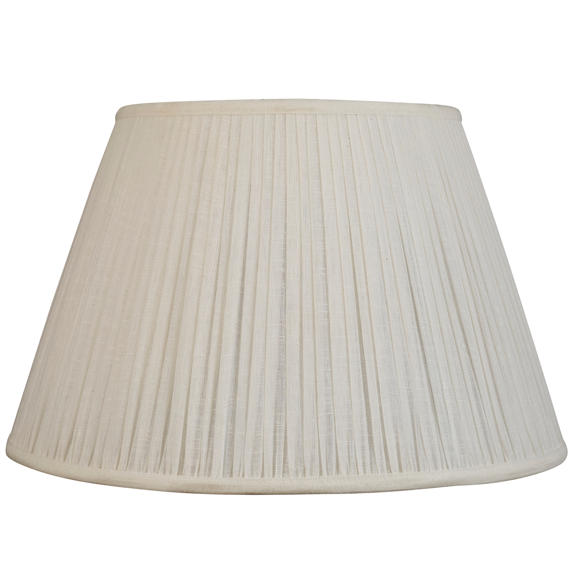 14 inch (36cm) Cream Cotton Gathered Lampshade