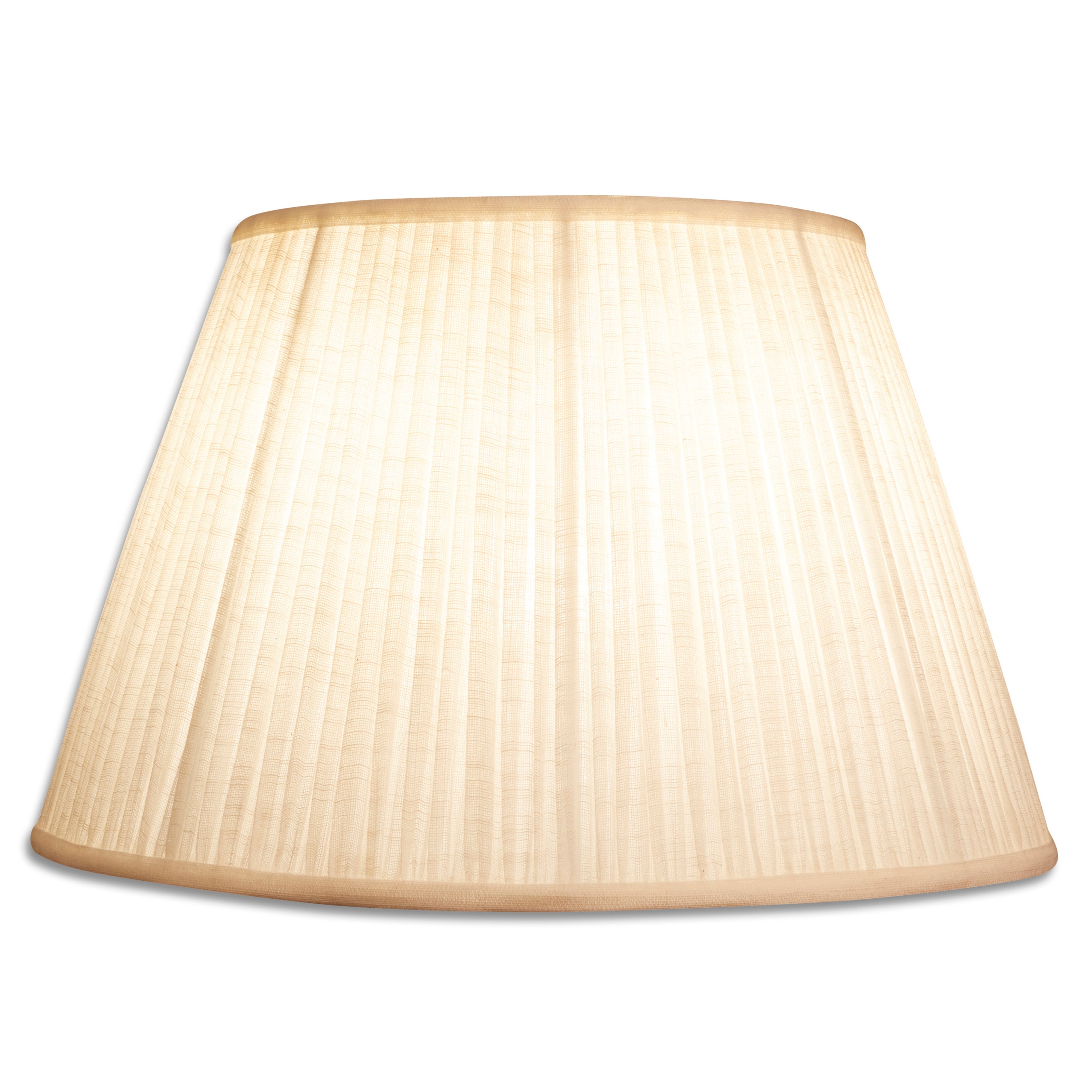 14 inch (36cm) Cream Cotton Gathered Lampshade