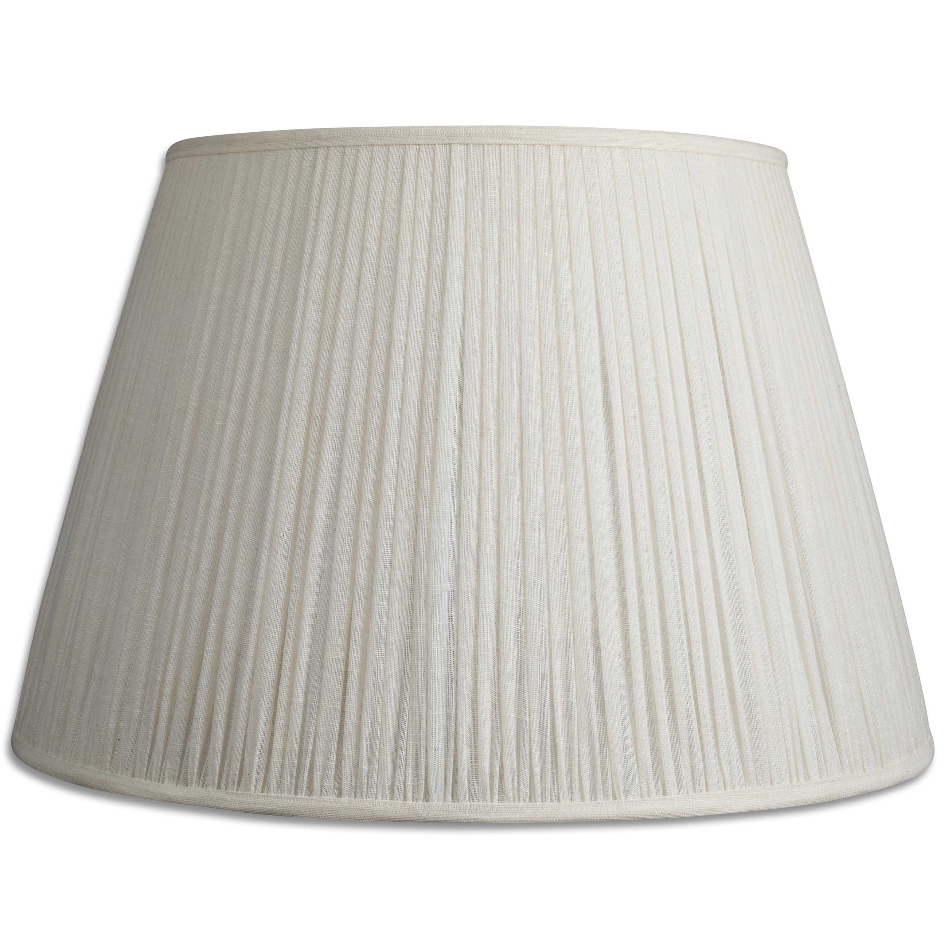 18 Inch (46cm) Gathered cream cotton lampshade