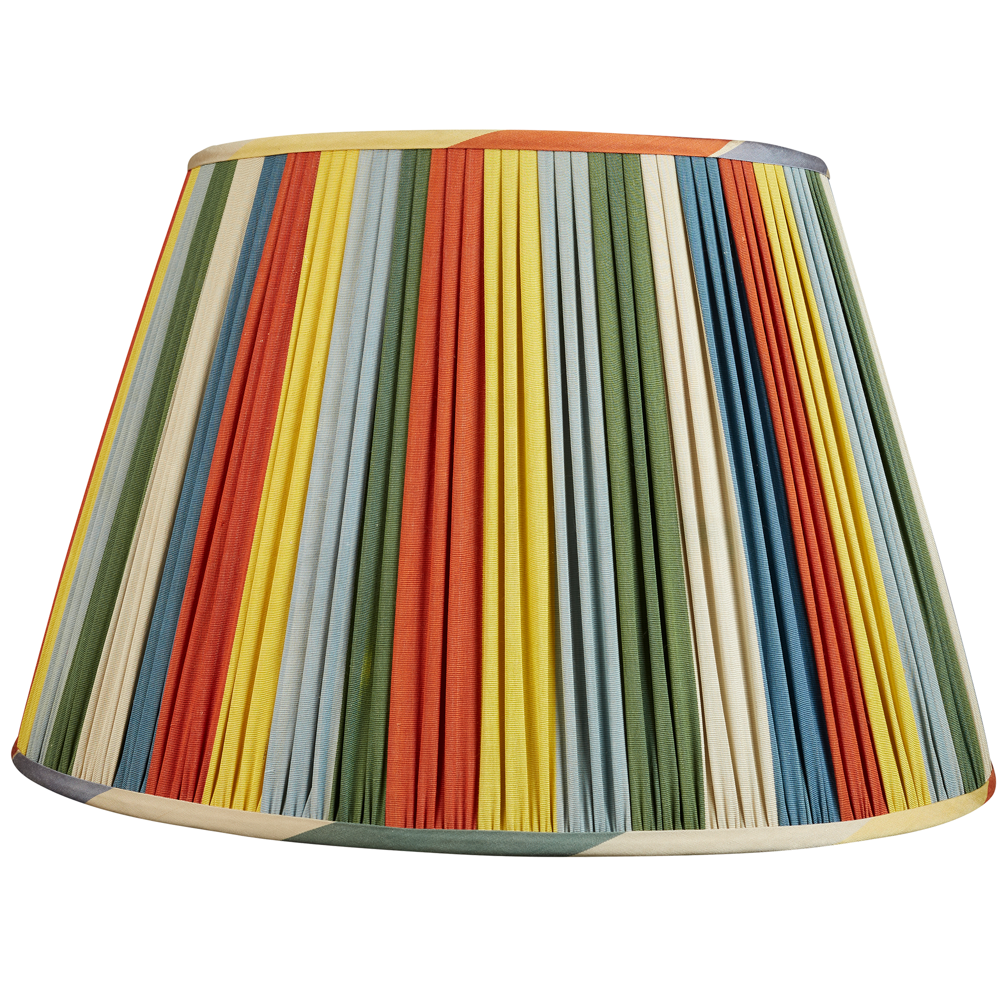 20 Inch - 51cm Harlequin stripe cotton and silk Ikat lampshade