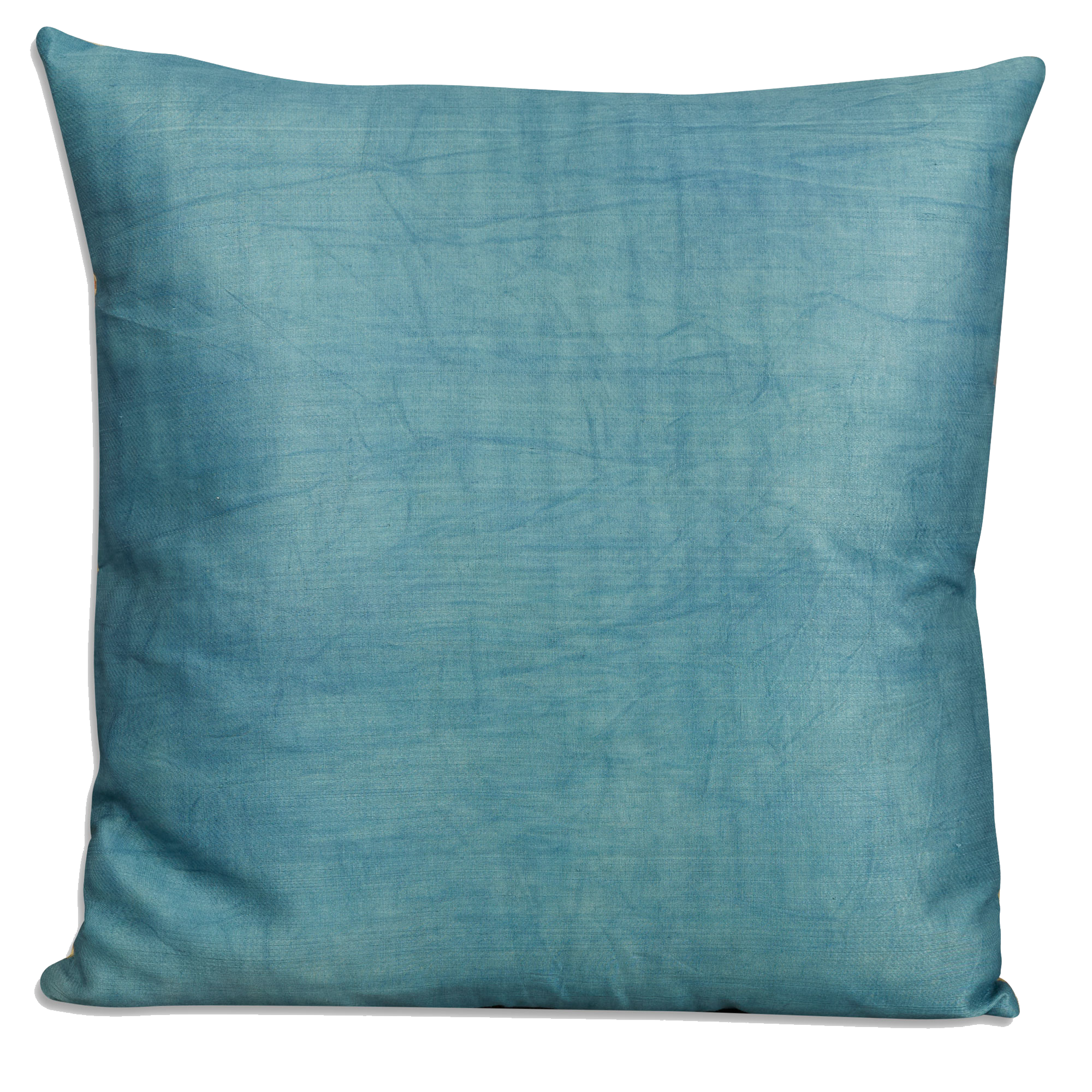 Square floral silk suzani embroidered cushion - pillow