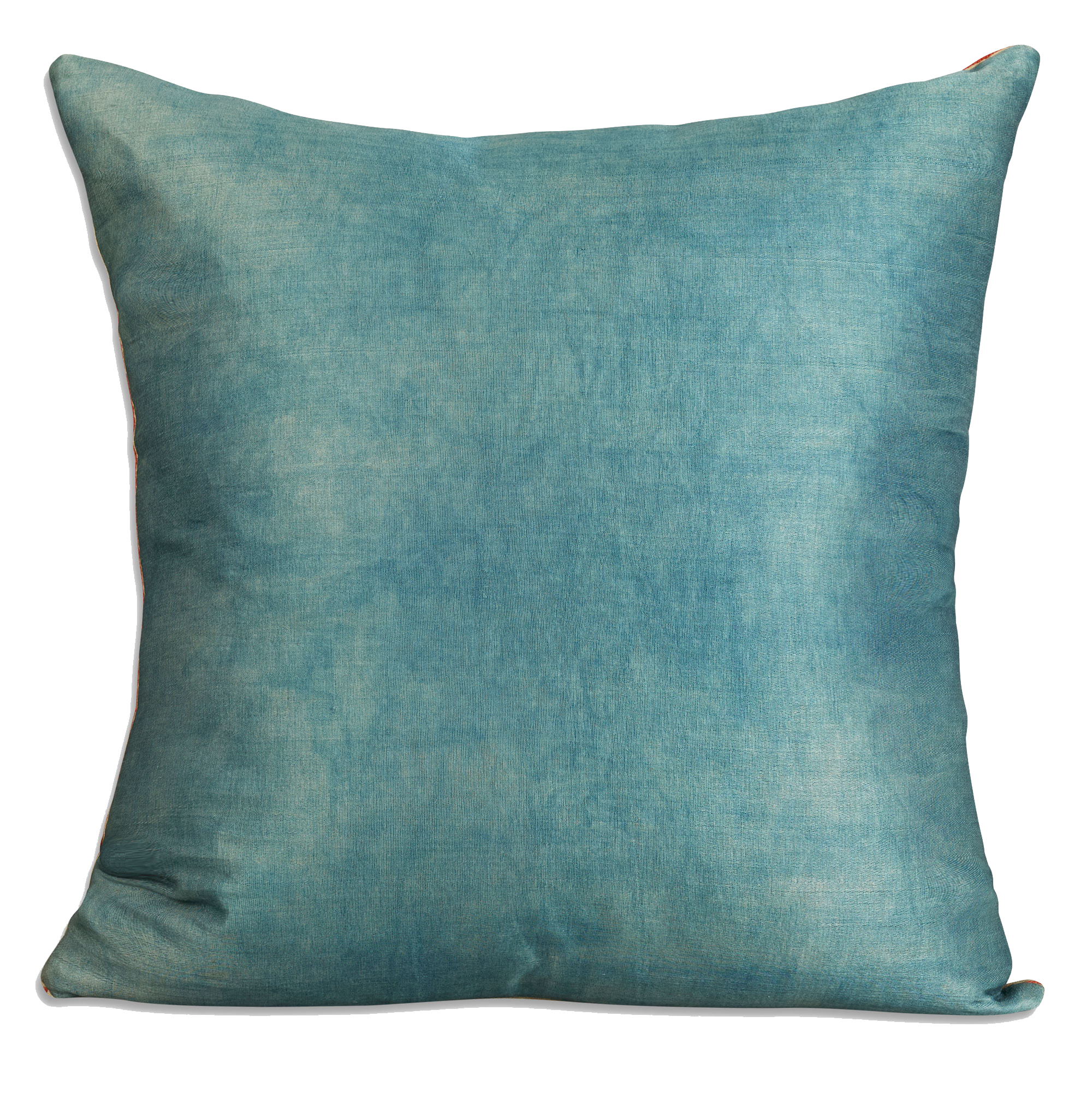 Square floral silk suzani embroidered cushion - pillow