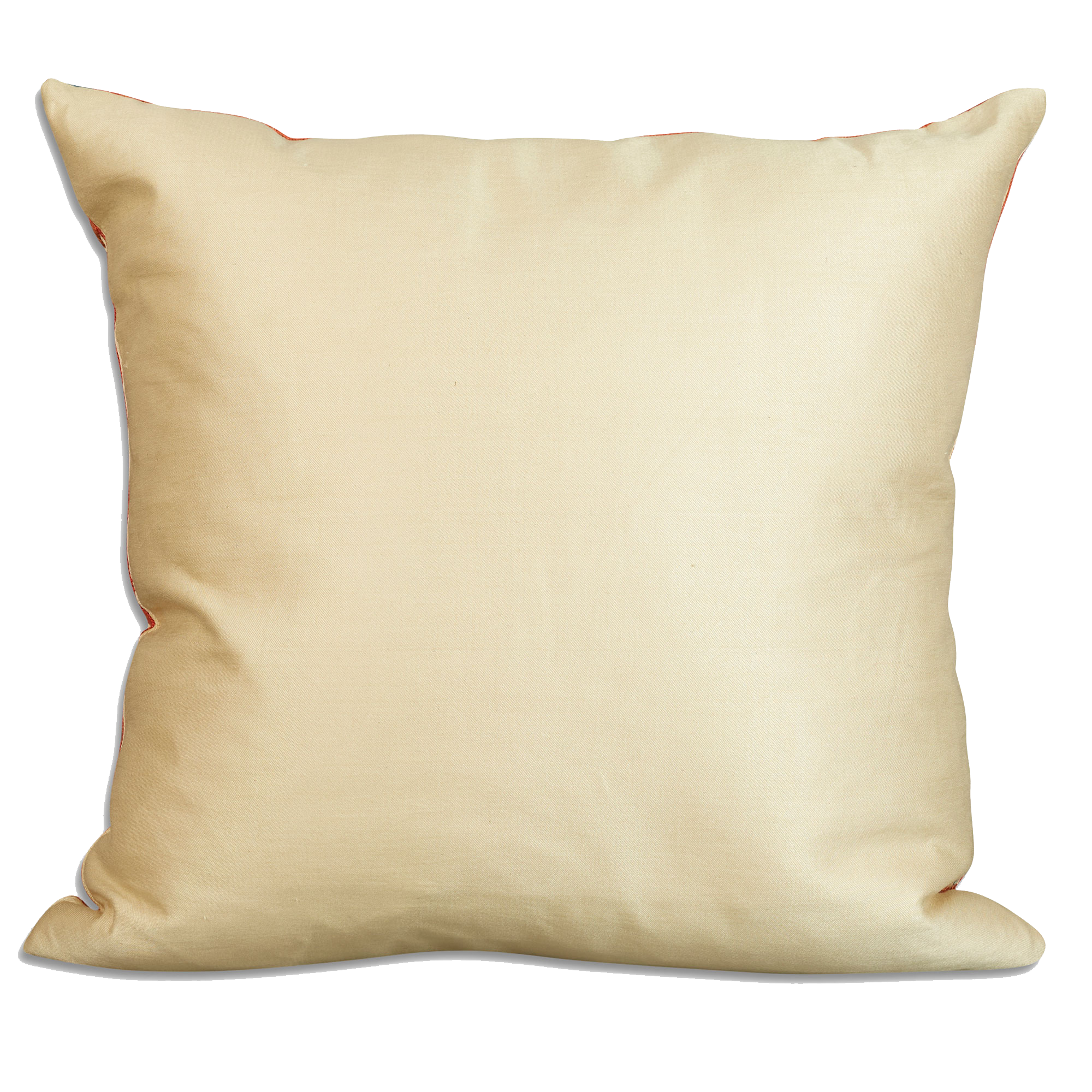 Square floral silk suzani embroidered cushion - pillow