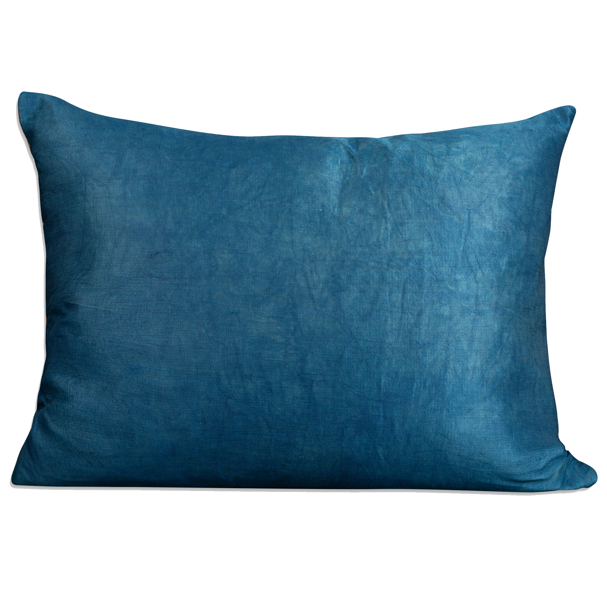 Rectangular palm design silk suzani embroidered cushion - pillow