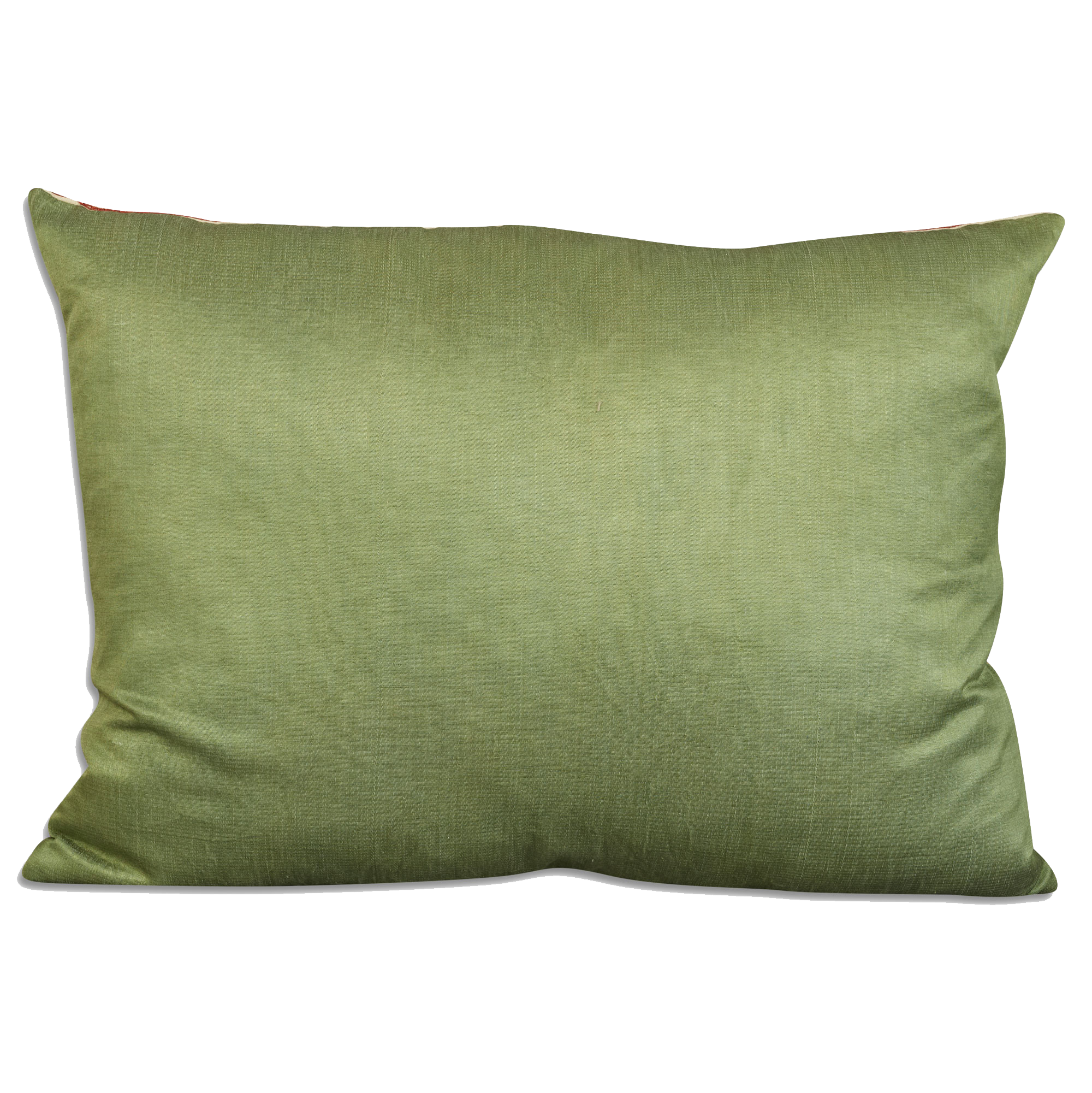 Rectangular floral silk suzani embroidered cushion - pillow