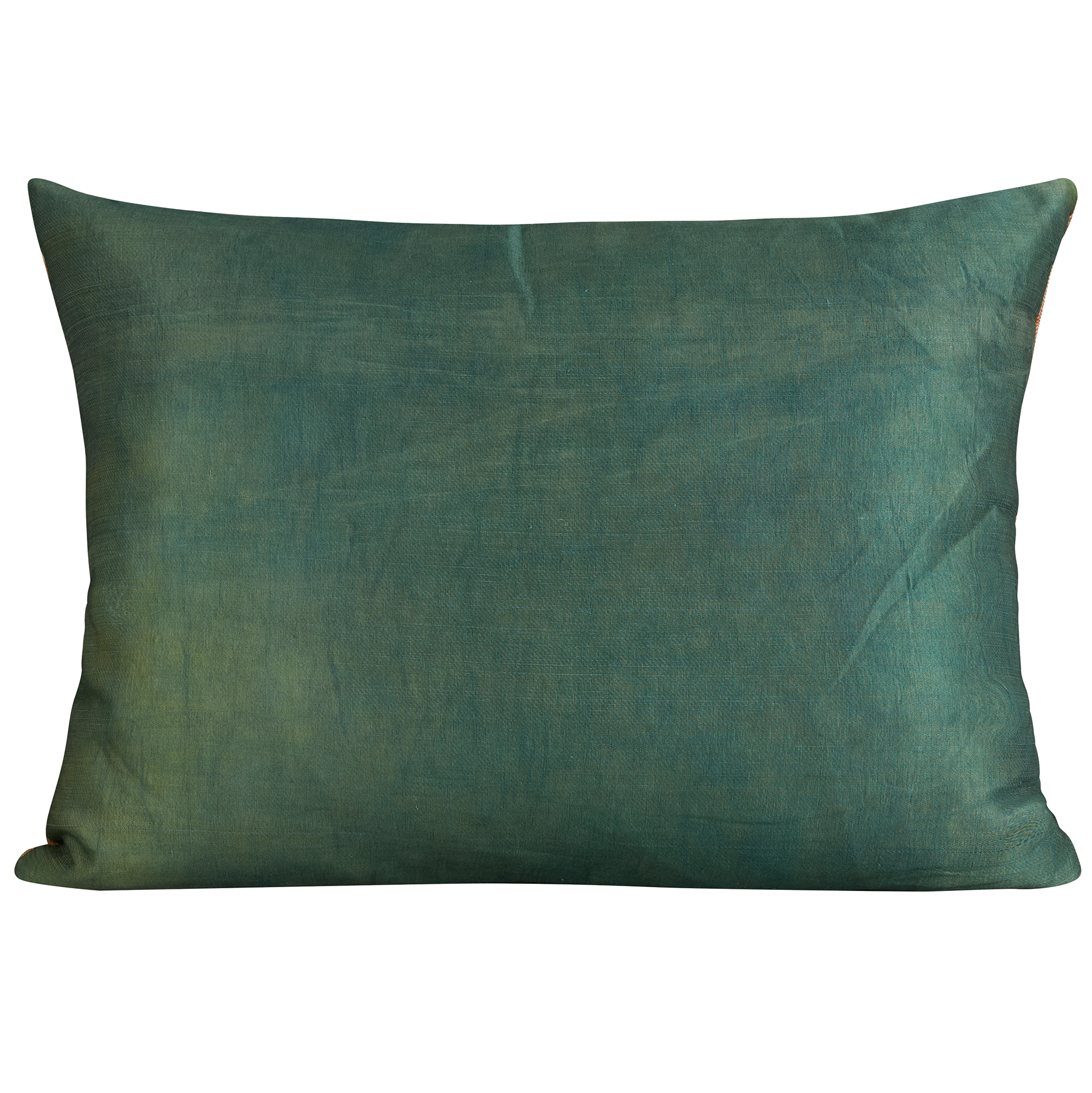 Rectangular silk suzani embroidered cushion- pillow with all over floral design