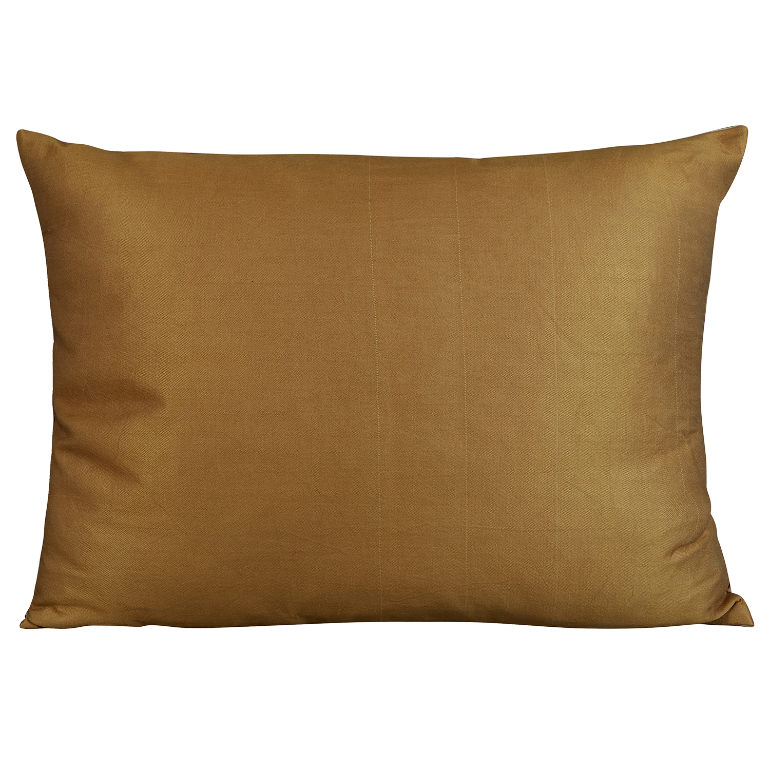 Rectangular silk suzani embroidered cushion - pillow with double leaf and floral design