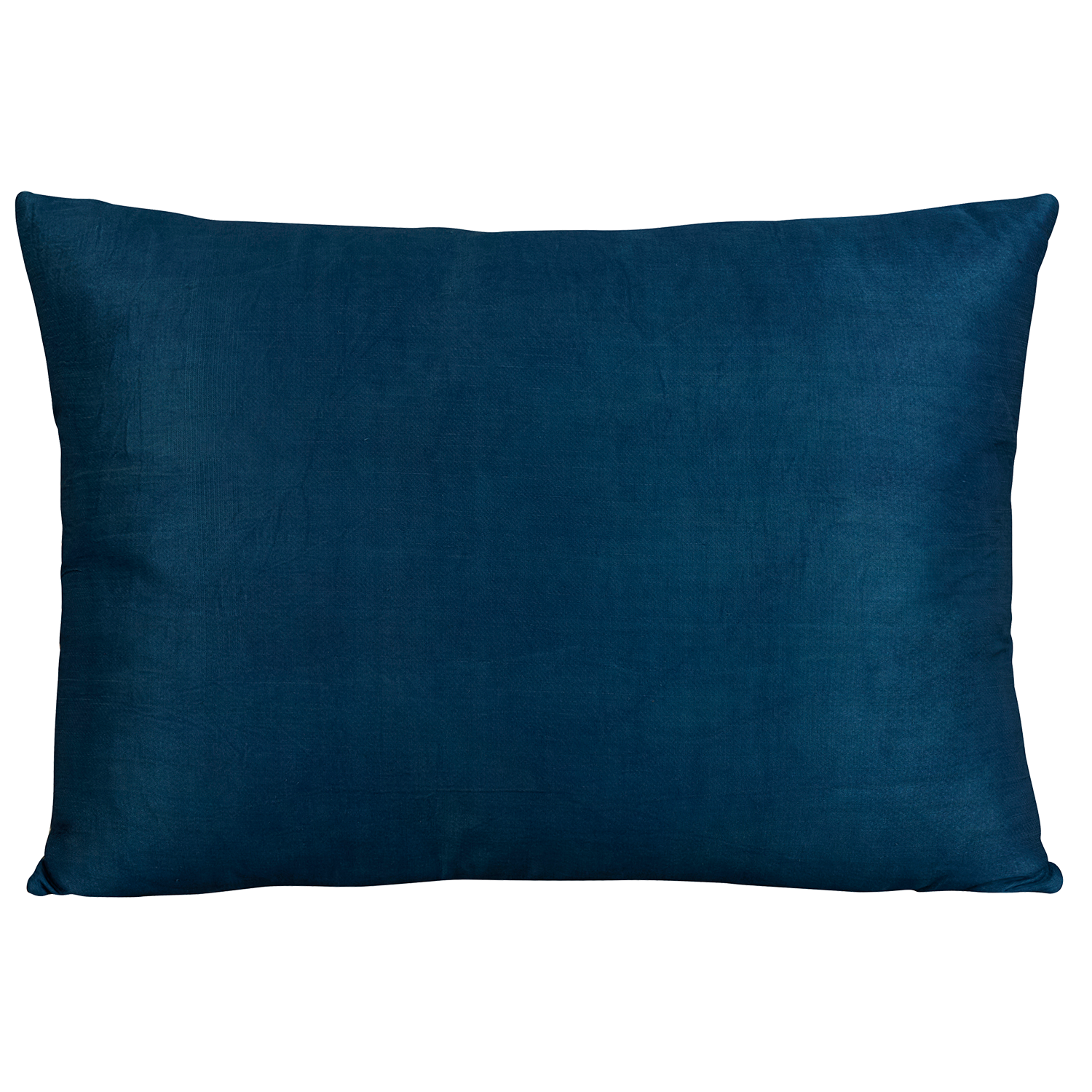 Rectangular silk suzani embroidered cushion - pillow with scrolling floral design and a large bold central medallion