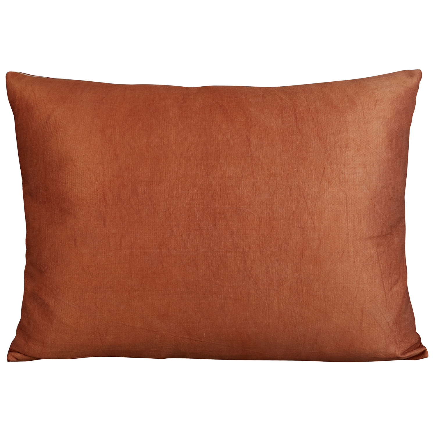 Rectangular silk suzani embroidered cushion - pillow with Caucasian motif and a small central medallion