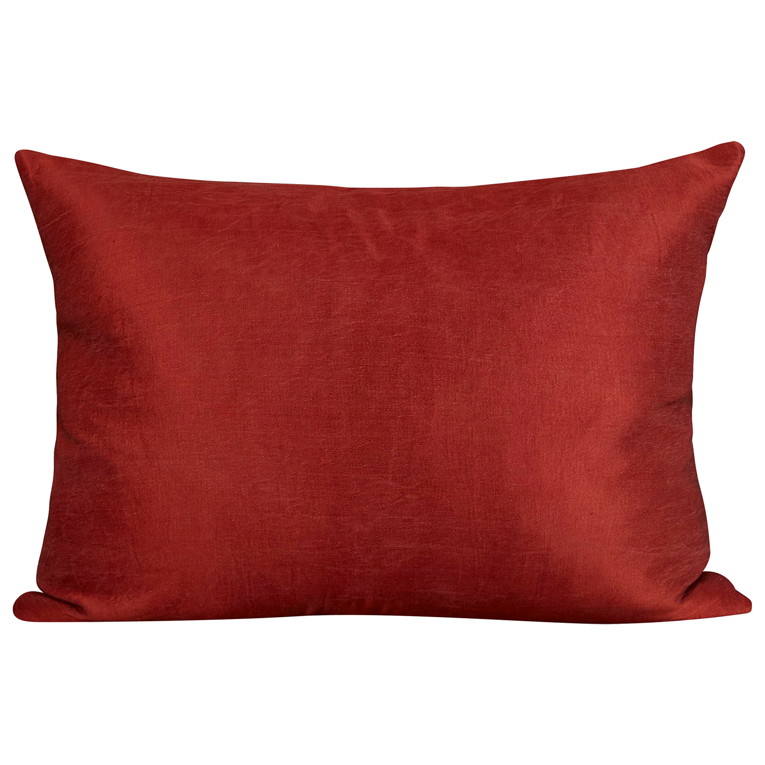 Rectangular silk suzani cushion with classic ottoman geometric scrolling floral design with red silk back