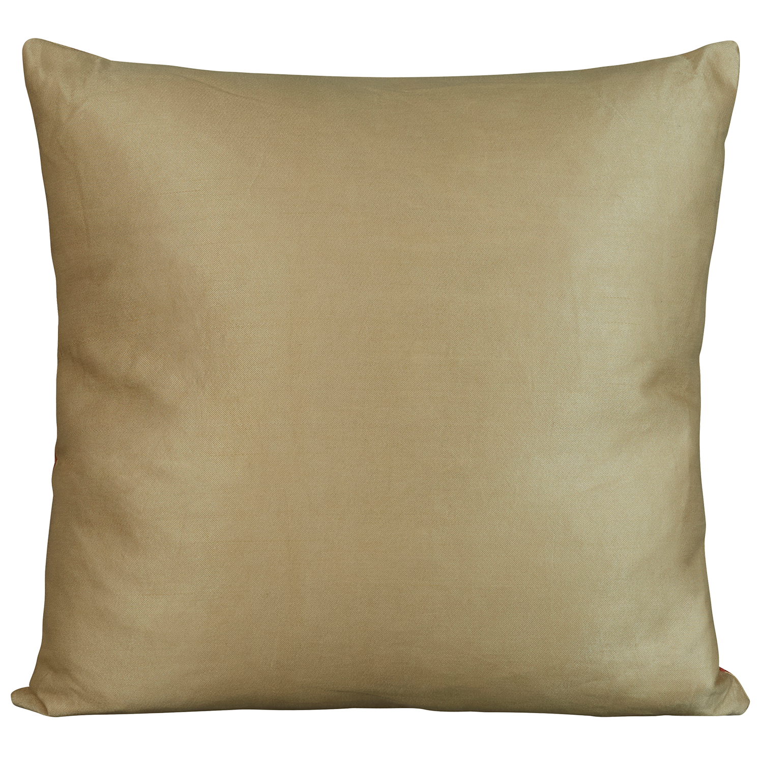 Square silk suzani embroidered cushion - pillow with 'Sultan's Garden' style floral embroidered detail