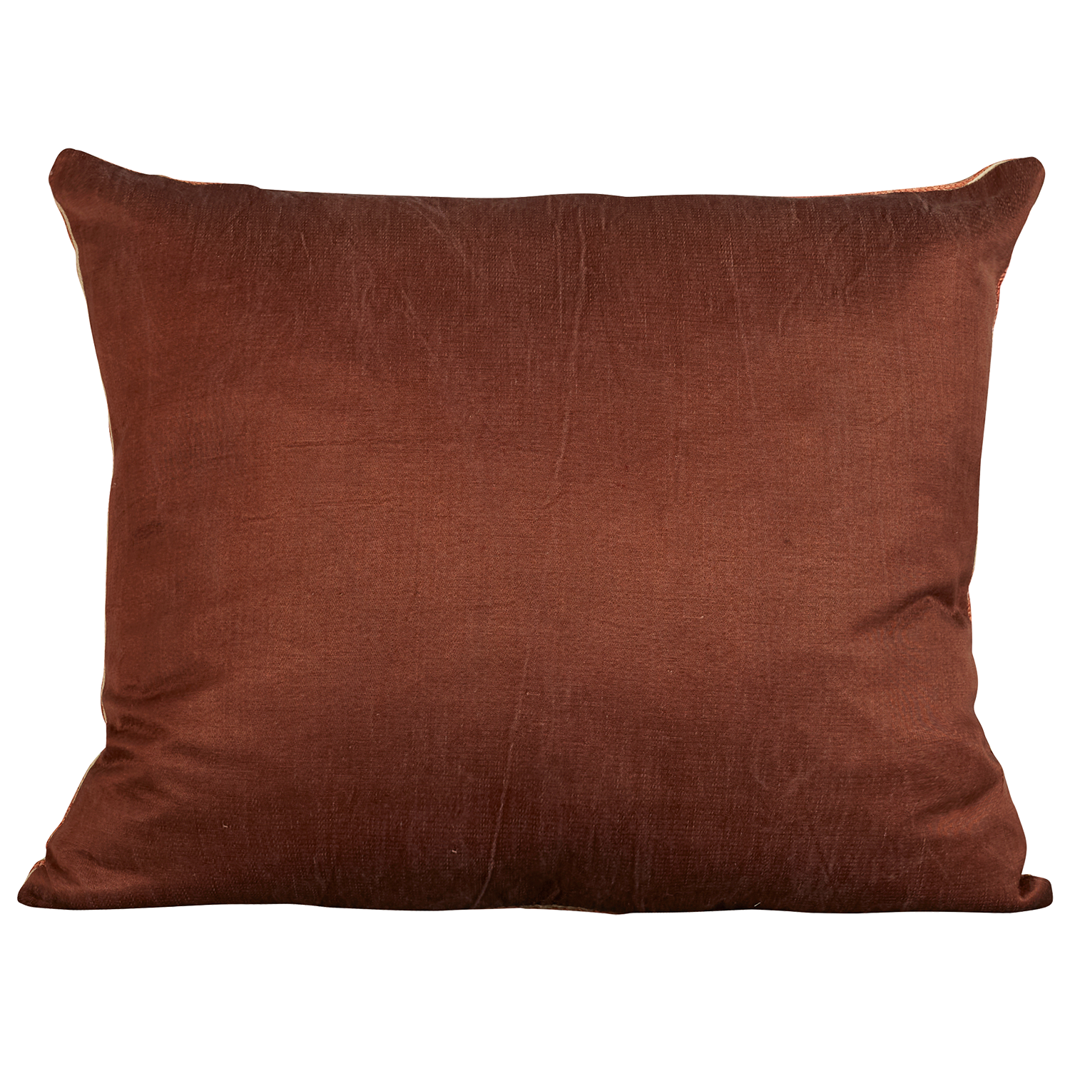 Rectangular silk suzani cushion with all over Ottoman stylised floral design