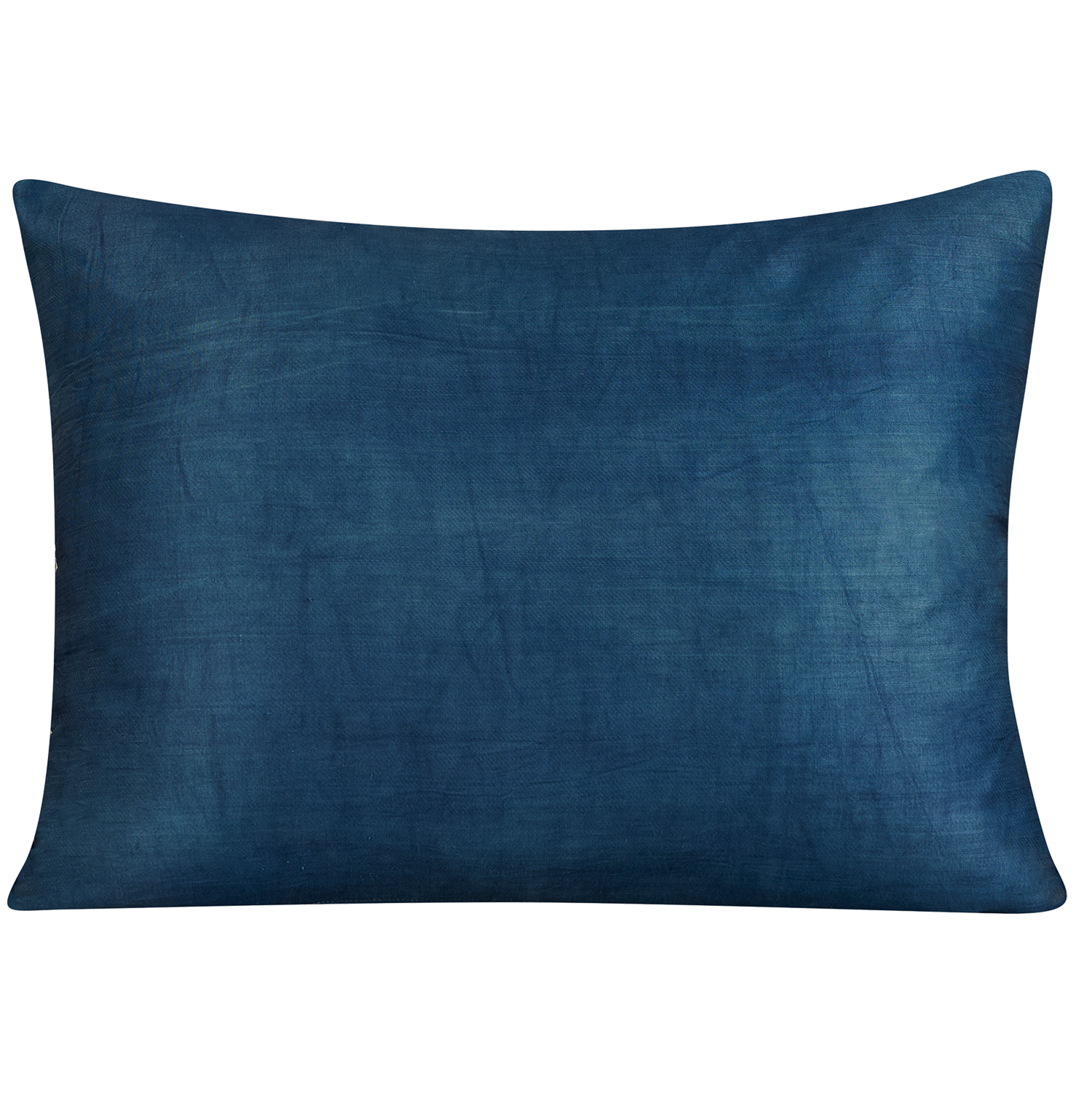 Rectangular stylised lotus-tulip motif surrounded by scrolling floral vine design suzani cushion