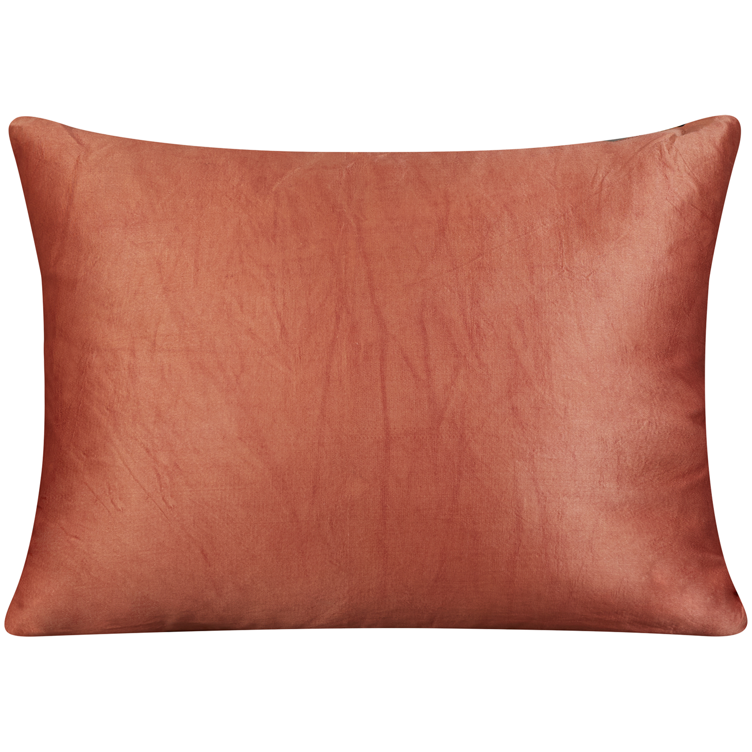 Rectangular jewel tone lotus suzani on blue ground with coral back