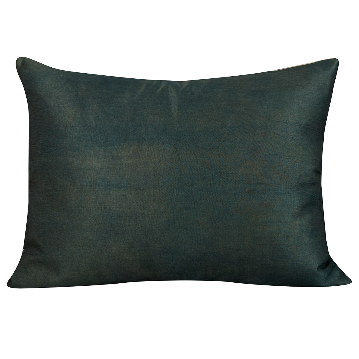 Rectangular silk suzani cushion with bold floral design