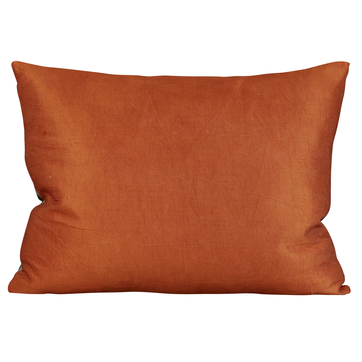 Rectangular stylised pomegranate floral design suzani on green silk ground