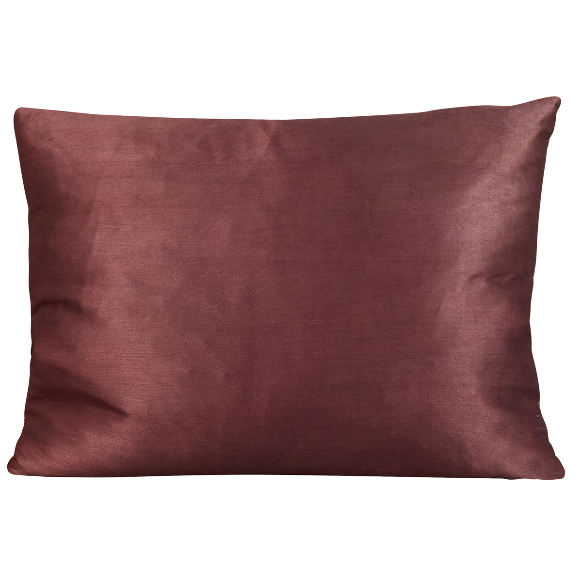 Rectangular stylised floral design suzani on pink silk ground