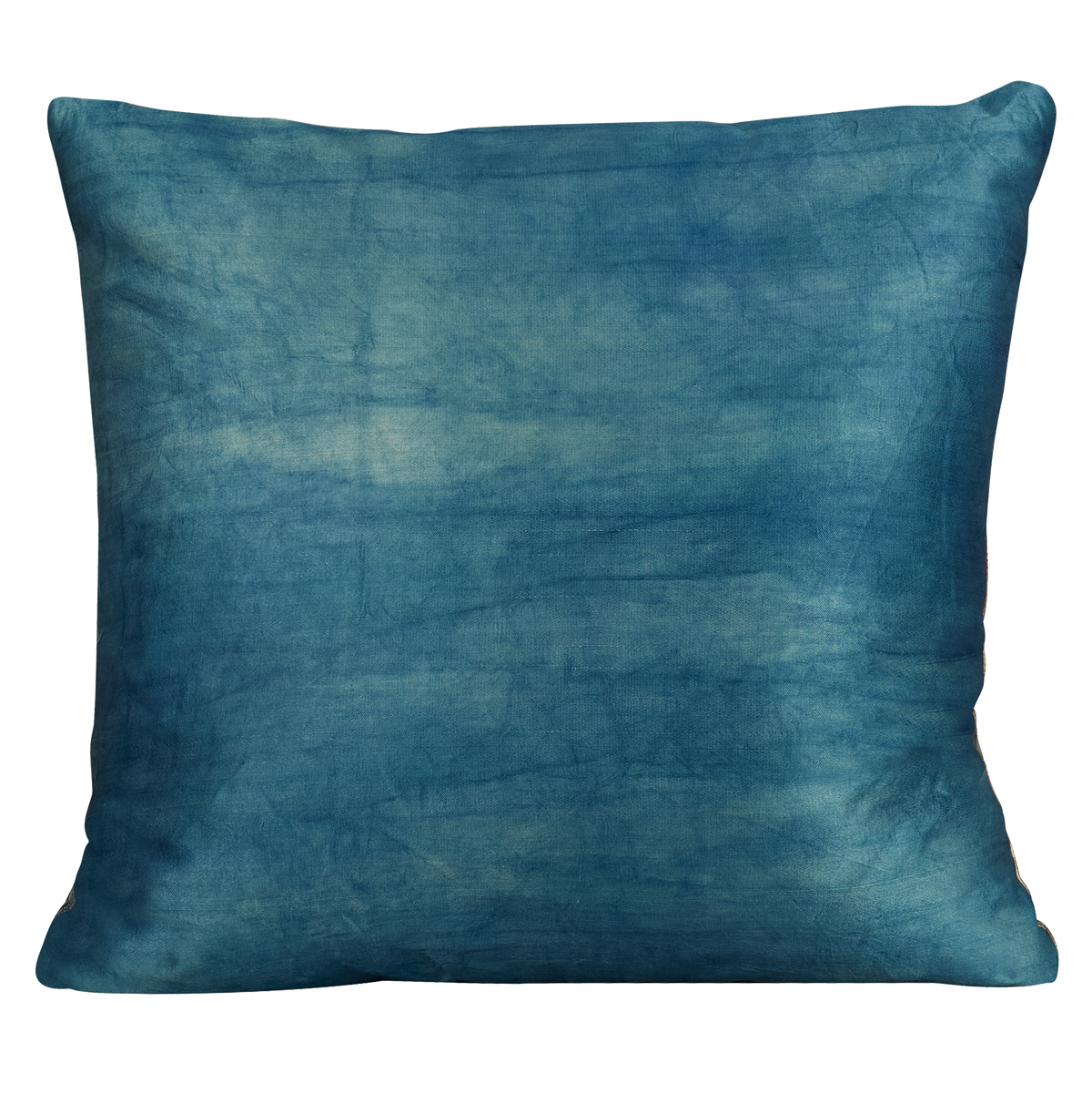 Square multi coloured carnation design suzani cushion