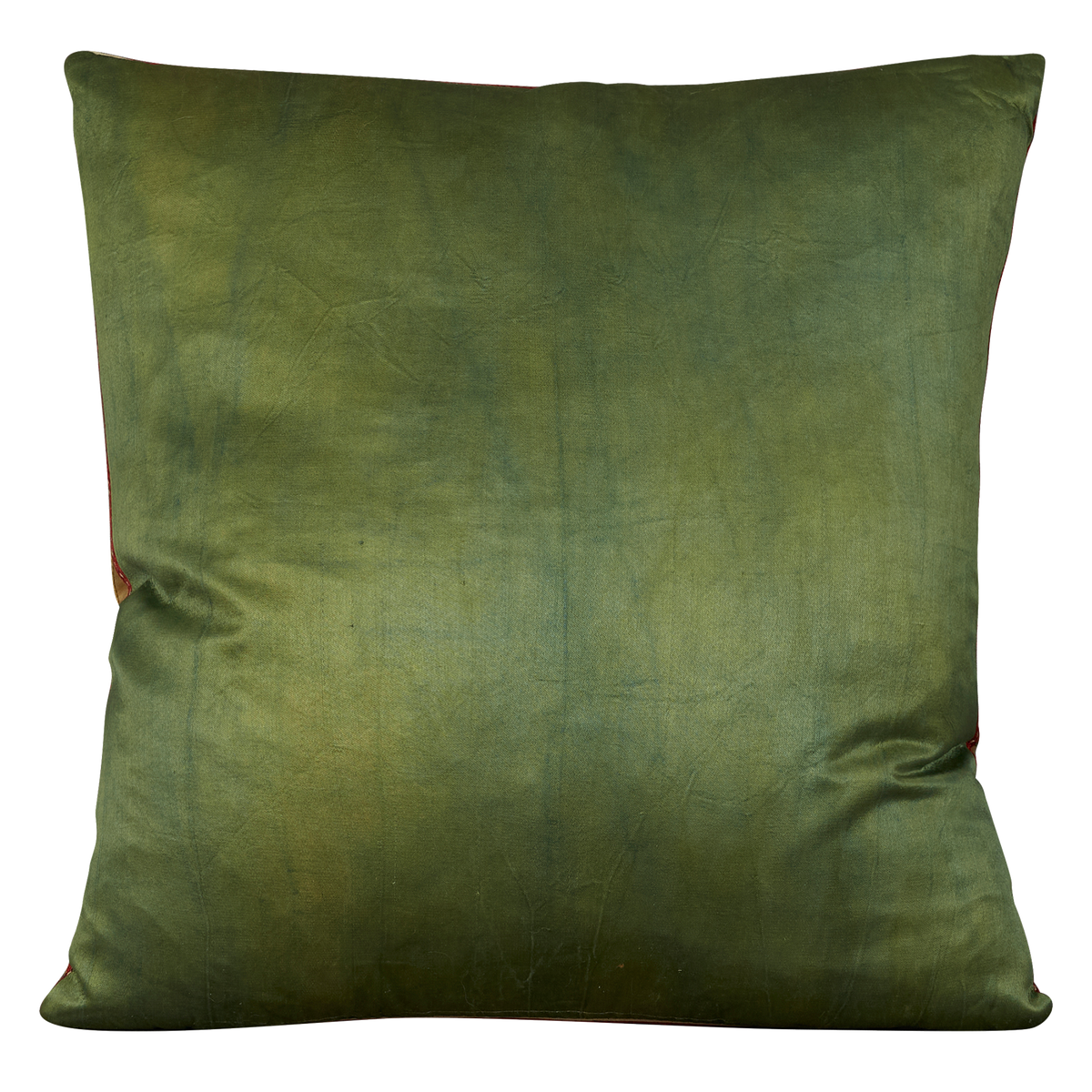 Square tulip and carnation design suzani cushion