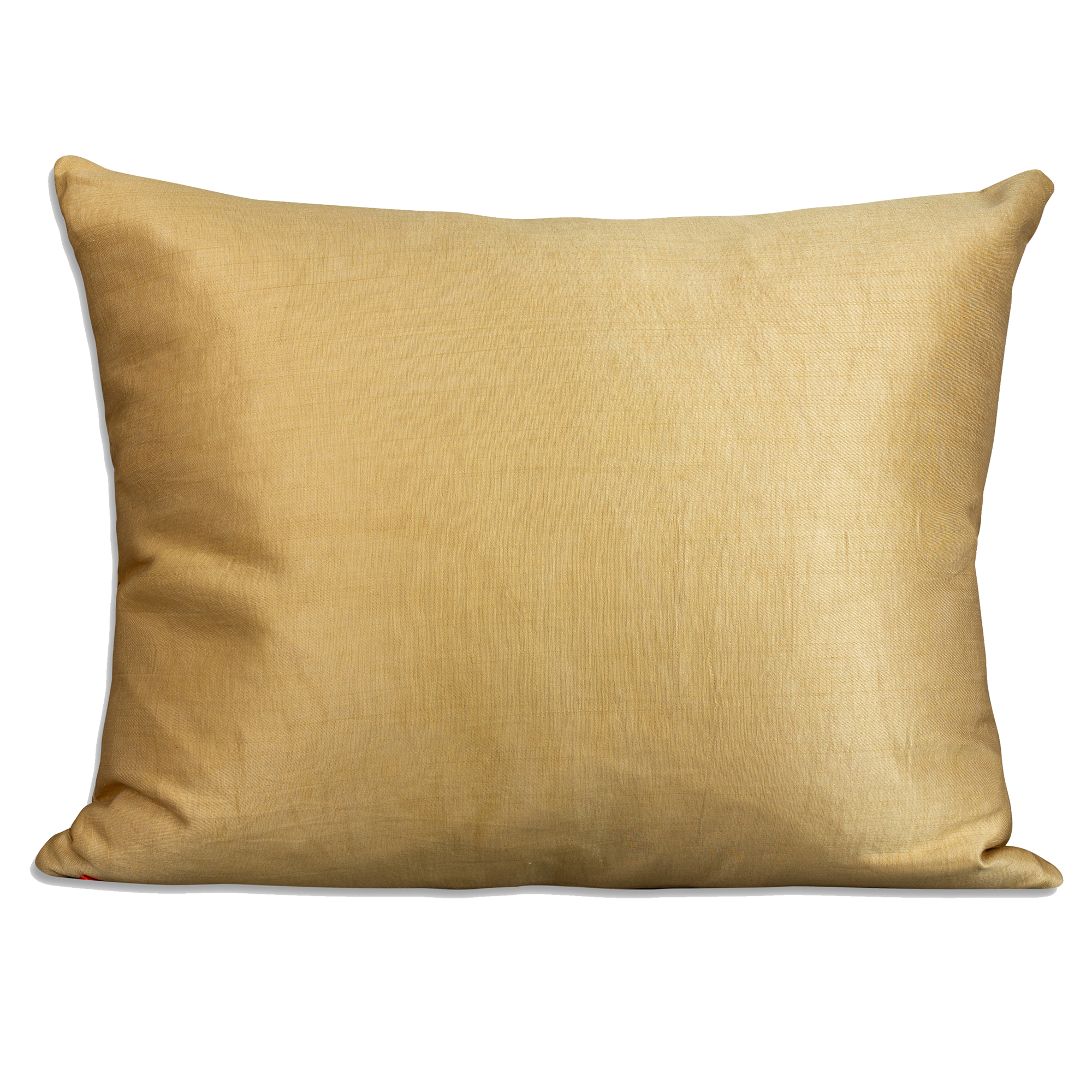 Rectangular silk suzani embroidered cushion on pale cream ground cushion - pillow